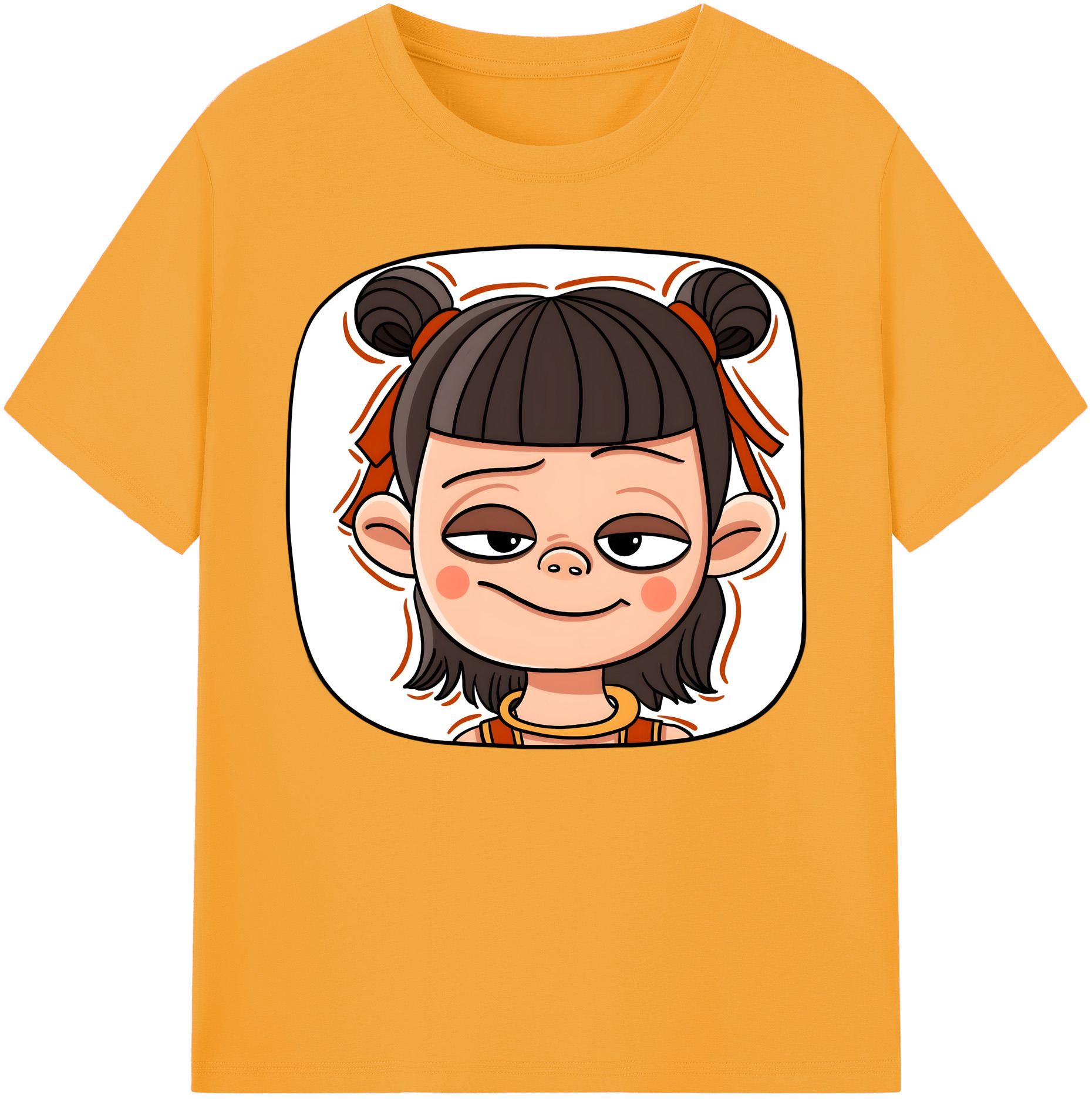 （画像用） Ne Zha 2 ナタ 魔童の大暴れ 綿100％ メンズ半袖Tシャツ｜肌触りやわらか＆通気性