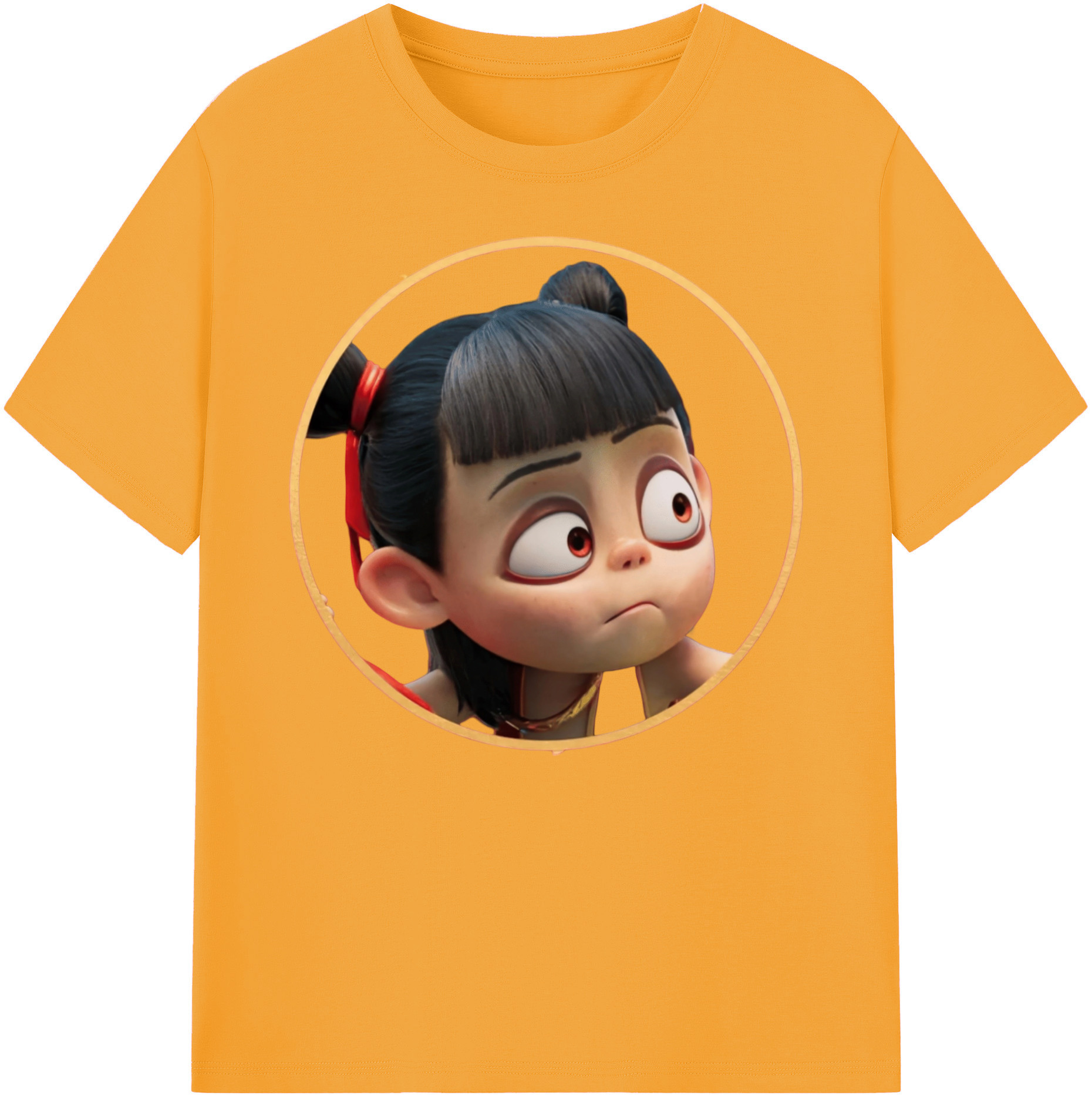 （画像用） Ne Zha 2 ナタ 魔童の大暴れ 綿100％ メンズ半袖Tシャツ｜肌触りやわらか＆通気性