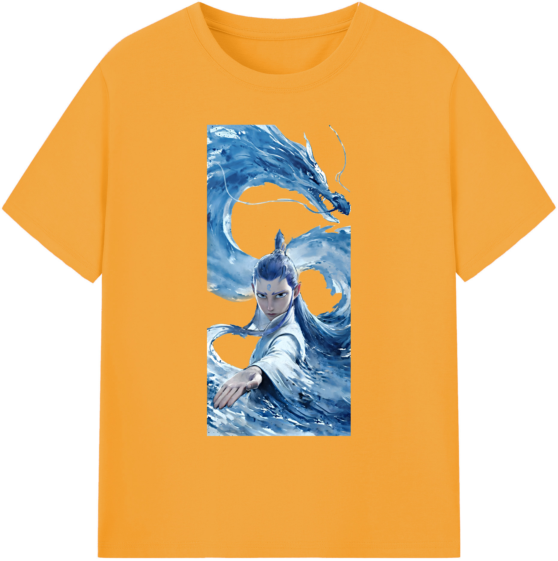（画像用） Ne Zha 2 ナタ 魔童の大暴れ 綿100％ メンズ半袖Tシャツ｜肌触りやわらか＆通気性