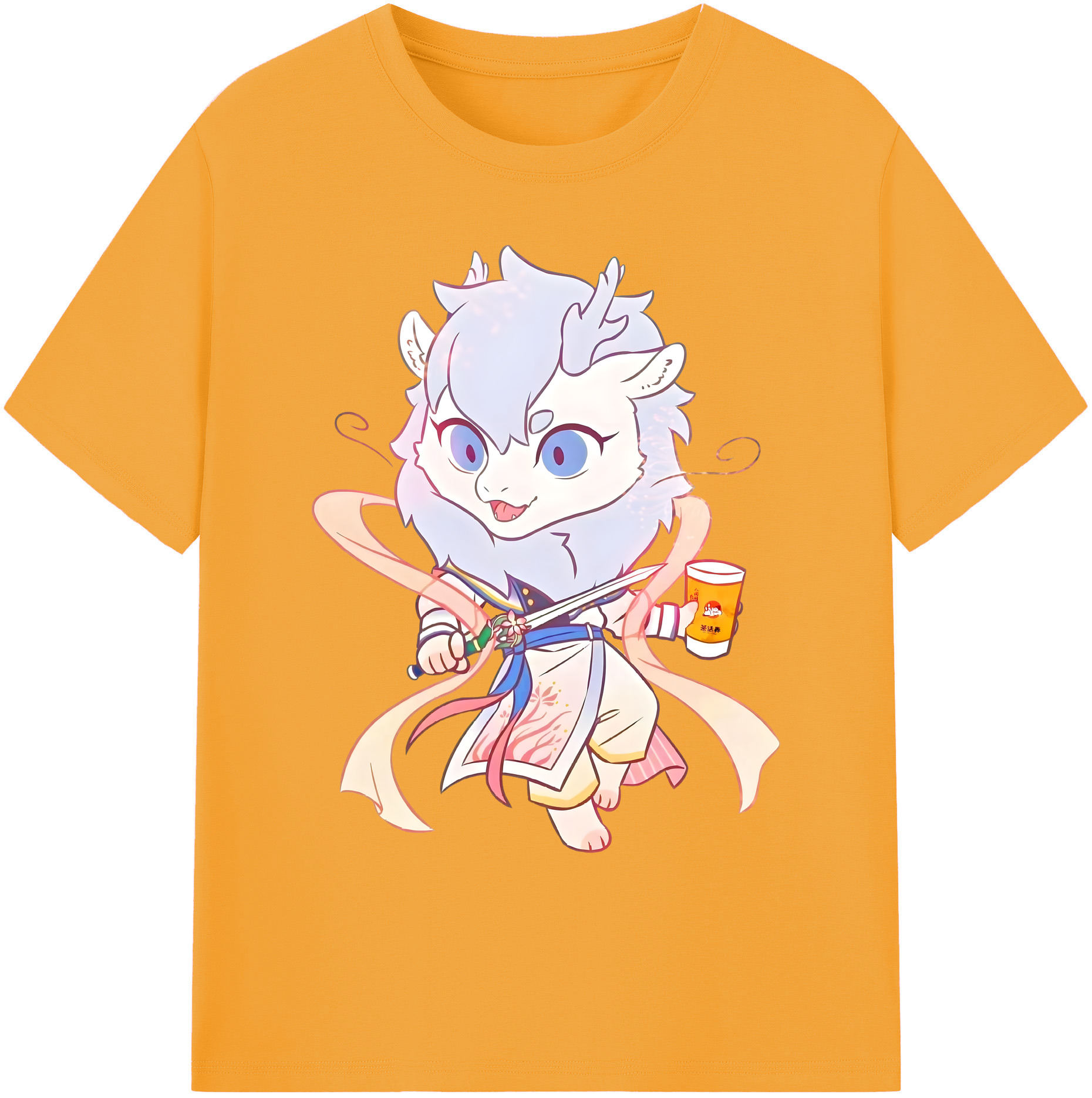 （画像用） Ne Zha 2 ナタ 魔童の大暴れ 綿100％ メンズ半袖Tシャツ｜肌触りやわらか＆通気性
