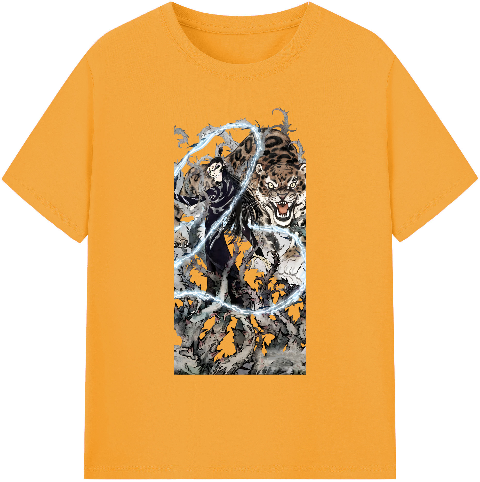 （画像用） Ne Zha 2 ナタ 魔童の大暴れ 綿100％ メンズ半袖Tシャツ｜肌触りやわらか＆通気性