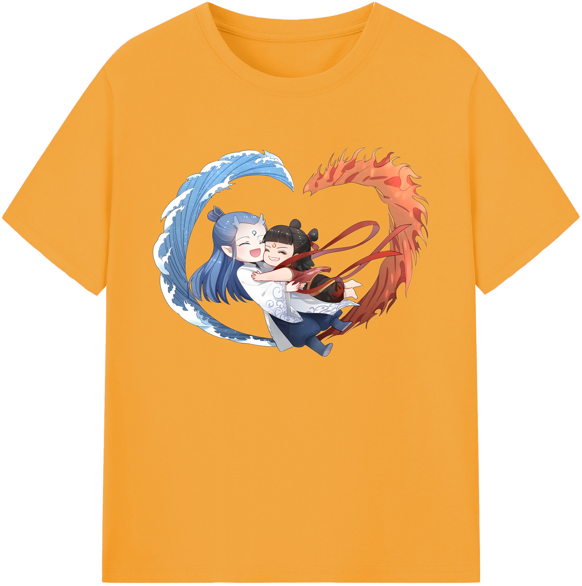 （画像用） Ne Zha 2 ナタ 魔童の大暴れ 綿100％ メンズ半袖Tシャツ｜肌触りやわらか＆通気性