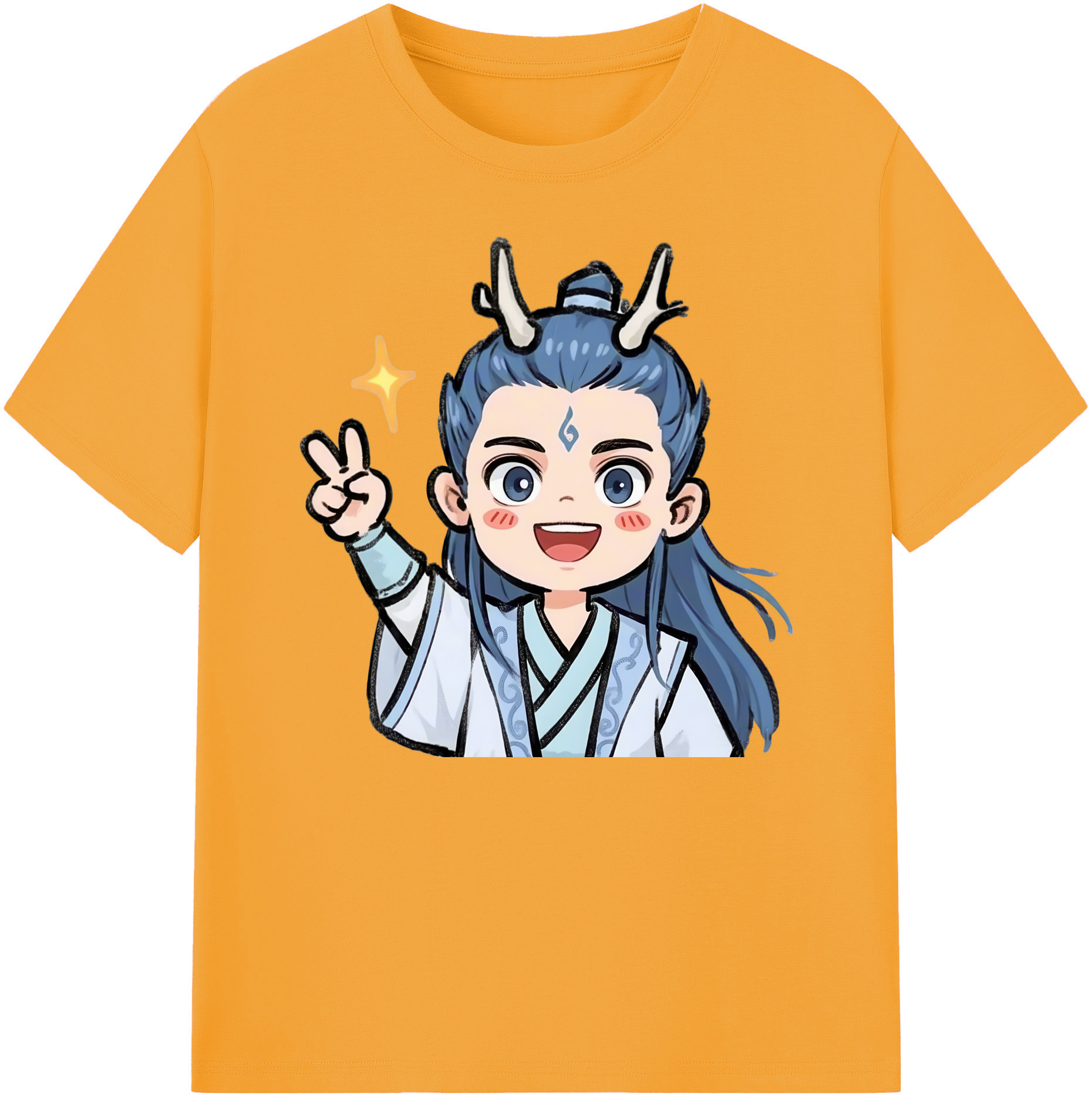（画像用） Ne Zha 2 ナタ 魔童の大暴れ 綿100％ メンズ半袖Tシャツ｜肌触りやわらか＆通気性