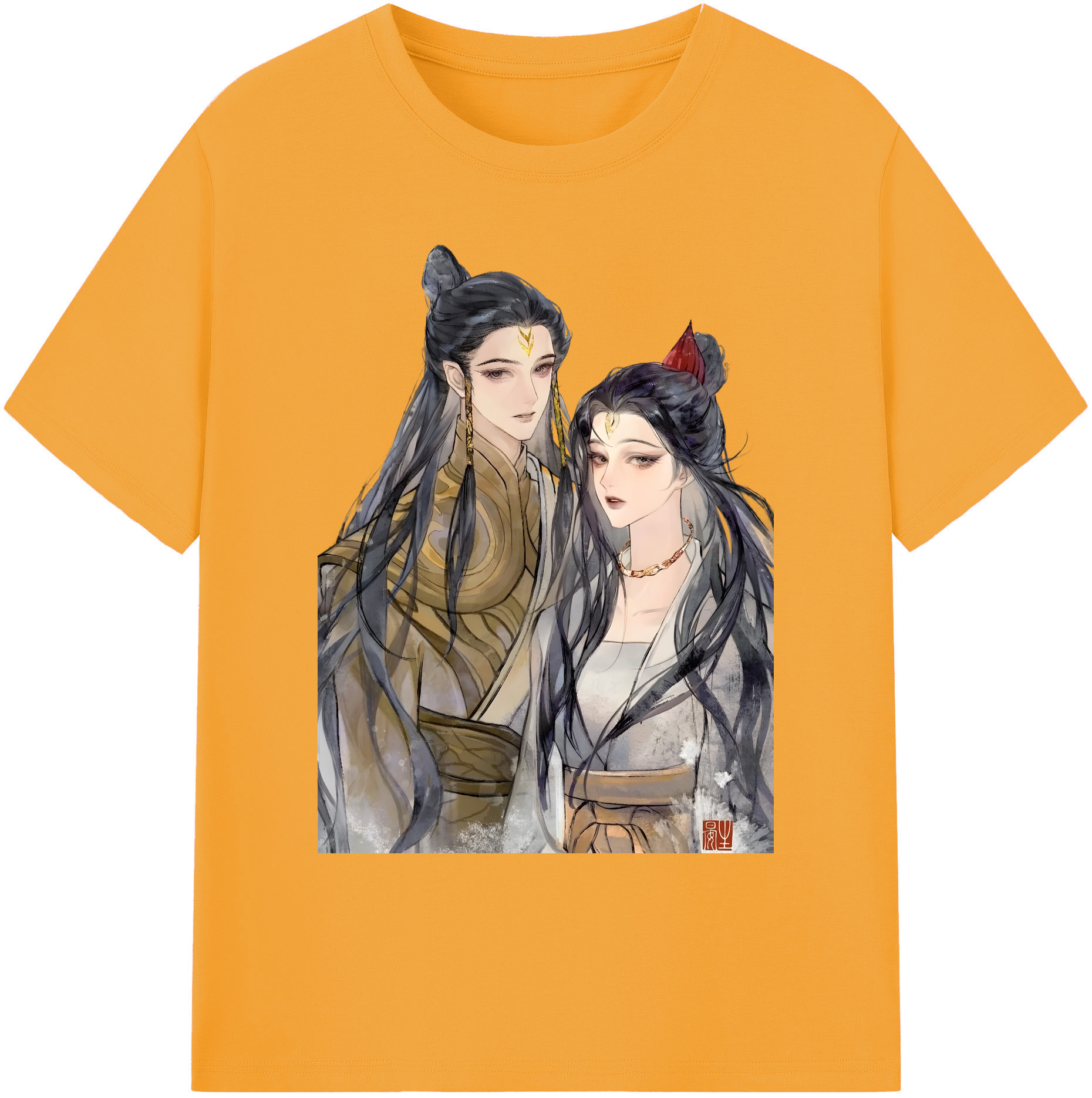 （画像用） Ne Zha 2 ナタ 魔童の大暴れ 綿100％ メンズ半袖Tシャツ｜肌触りやわらか＆通気性
