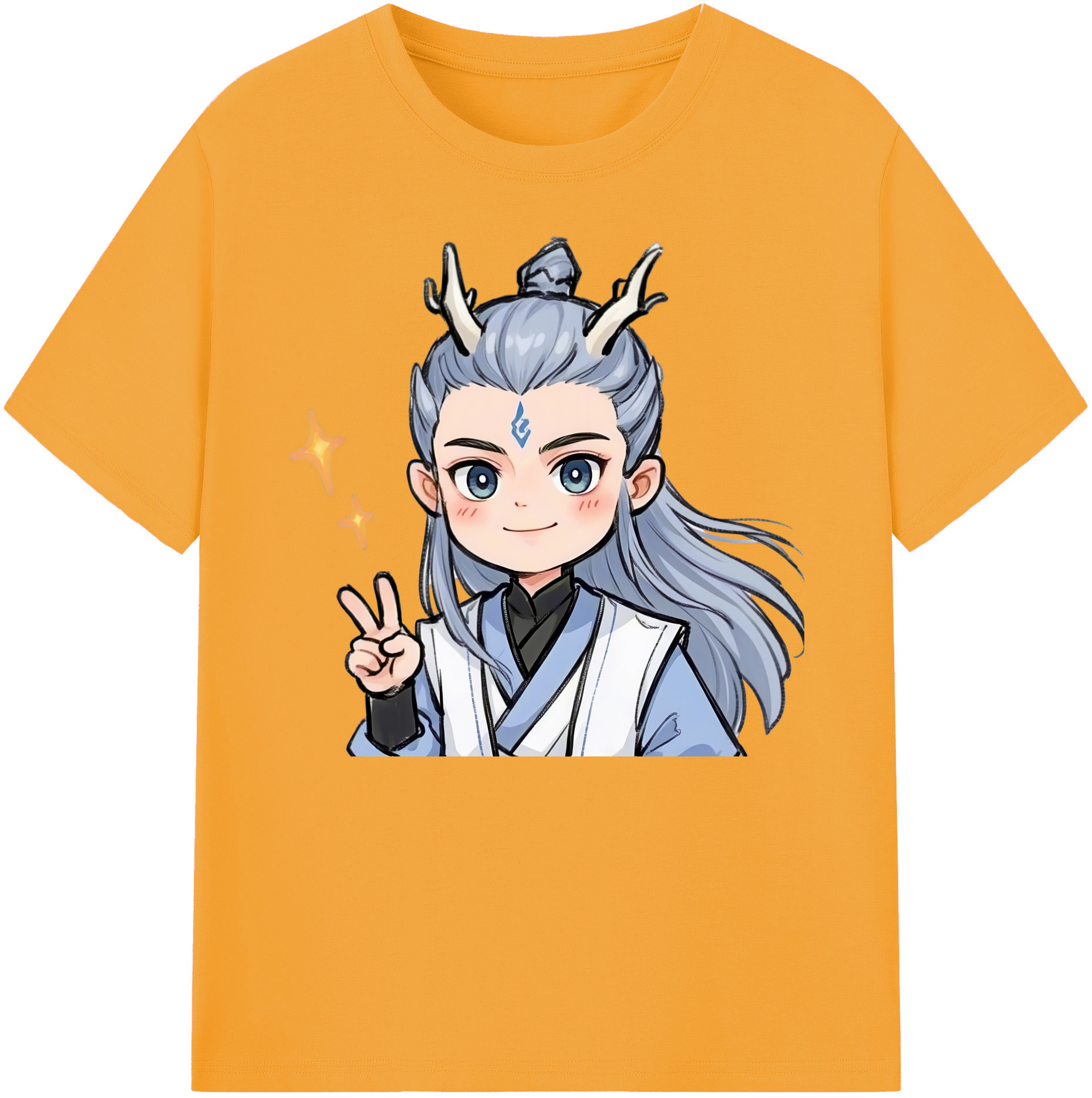 （画像用） Ne Zha 2 ナタ 魔童の大暴れ 綿100％ メンズ半袖Tシャツ｜肌触りやわらか＆通気性
