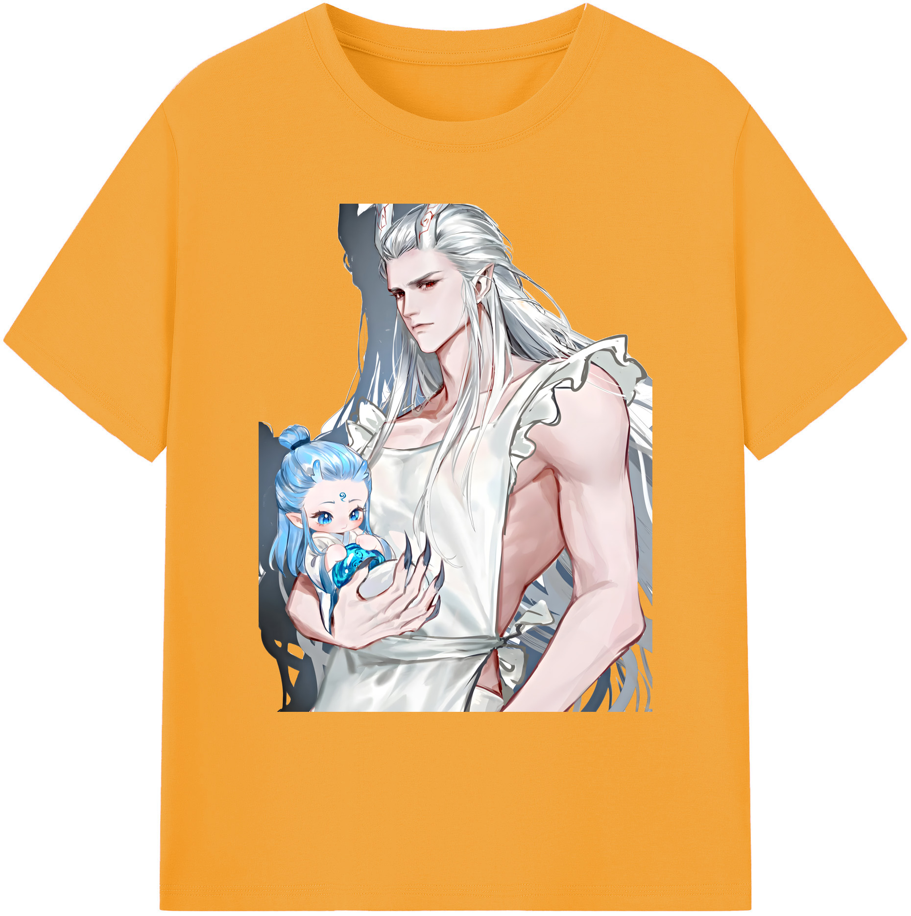 （画像用） Ne Zha 2 ナタ 魔童の大暴れ 綿100％ メンズ半袖Tシャツ｜肌触りやわらか＆通気性