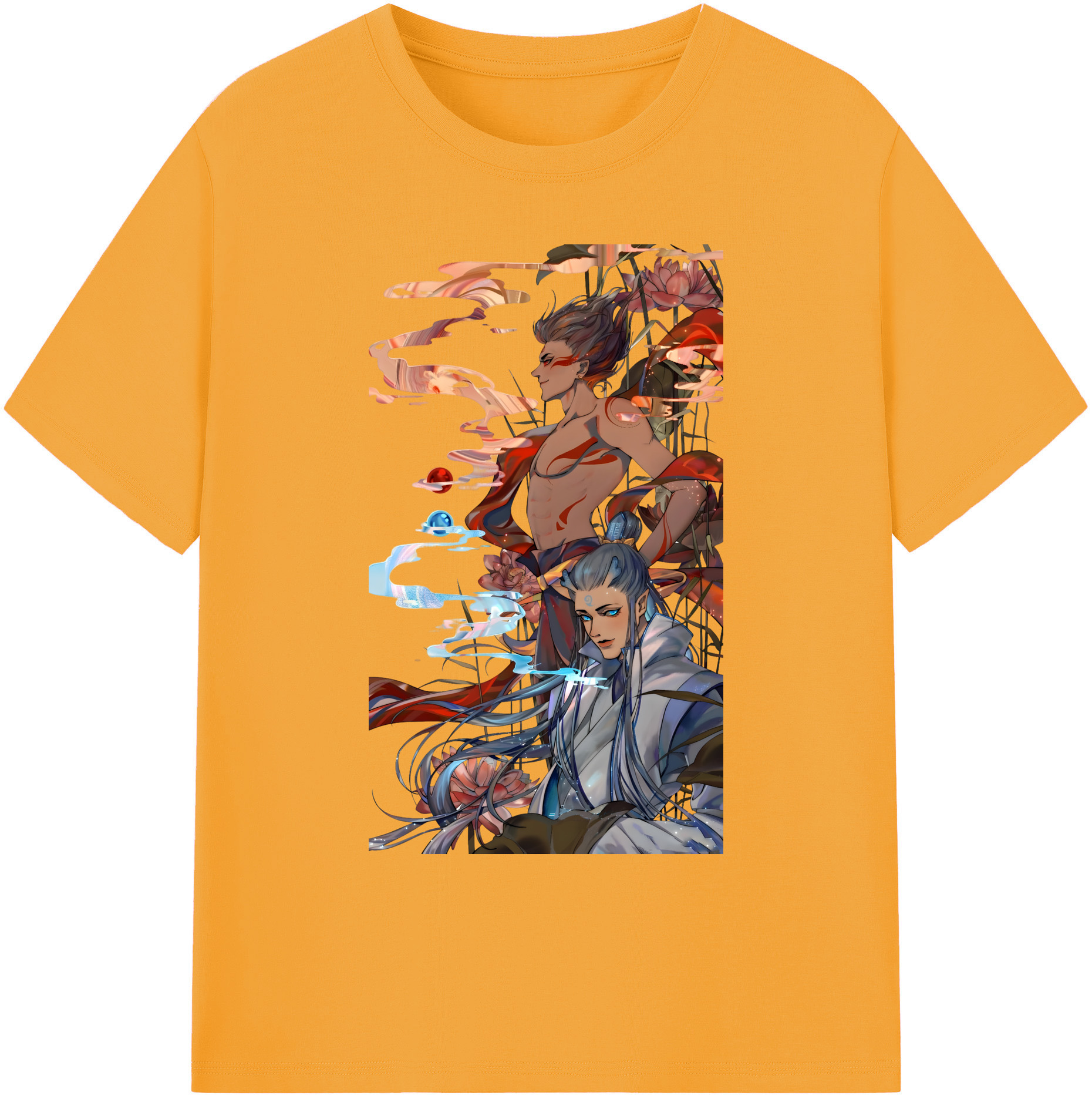 （画像用） Ne Zha 2 ナタ 魔童の大暴れ 綿100％ メンズ半袖Tシャツ｜肌触りやわらか＆通気性
