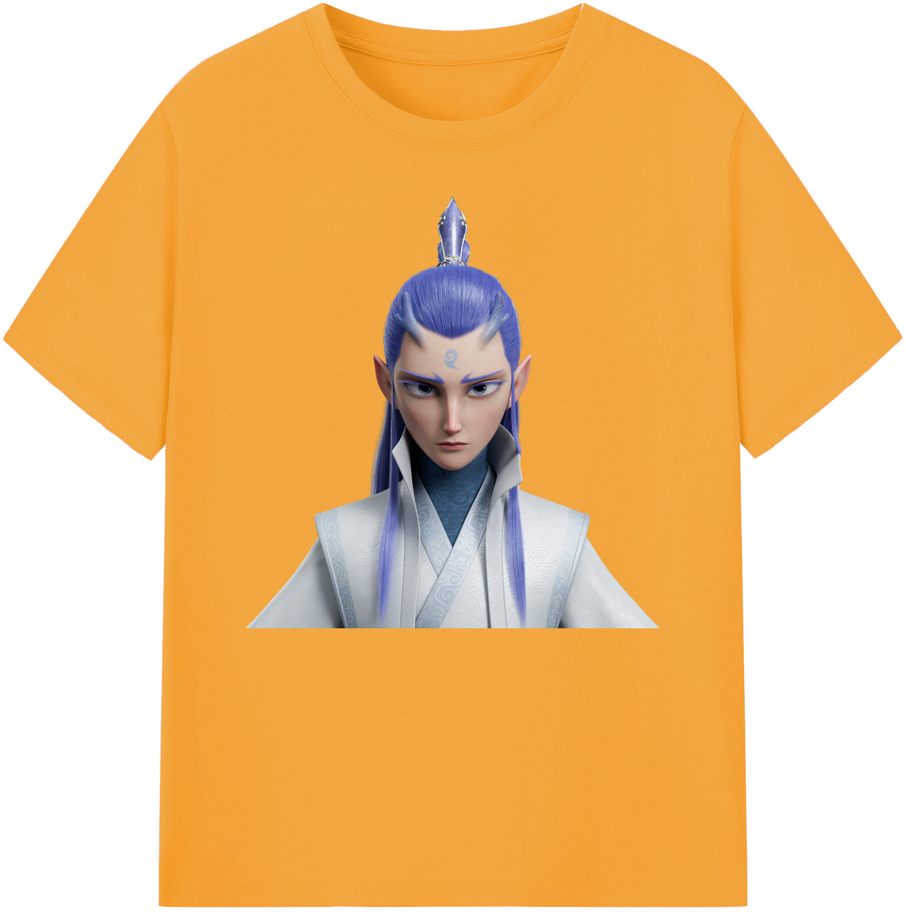 （画像用） Ne Zha 2 ナタ 魔童の大暴れ 綿100％ メンズ半袖Tシャツ｜肌触りやわらか＆通気性