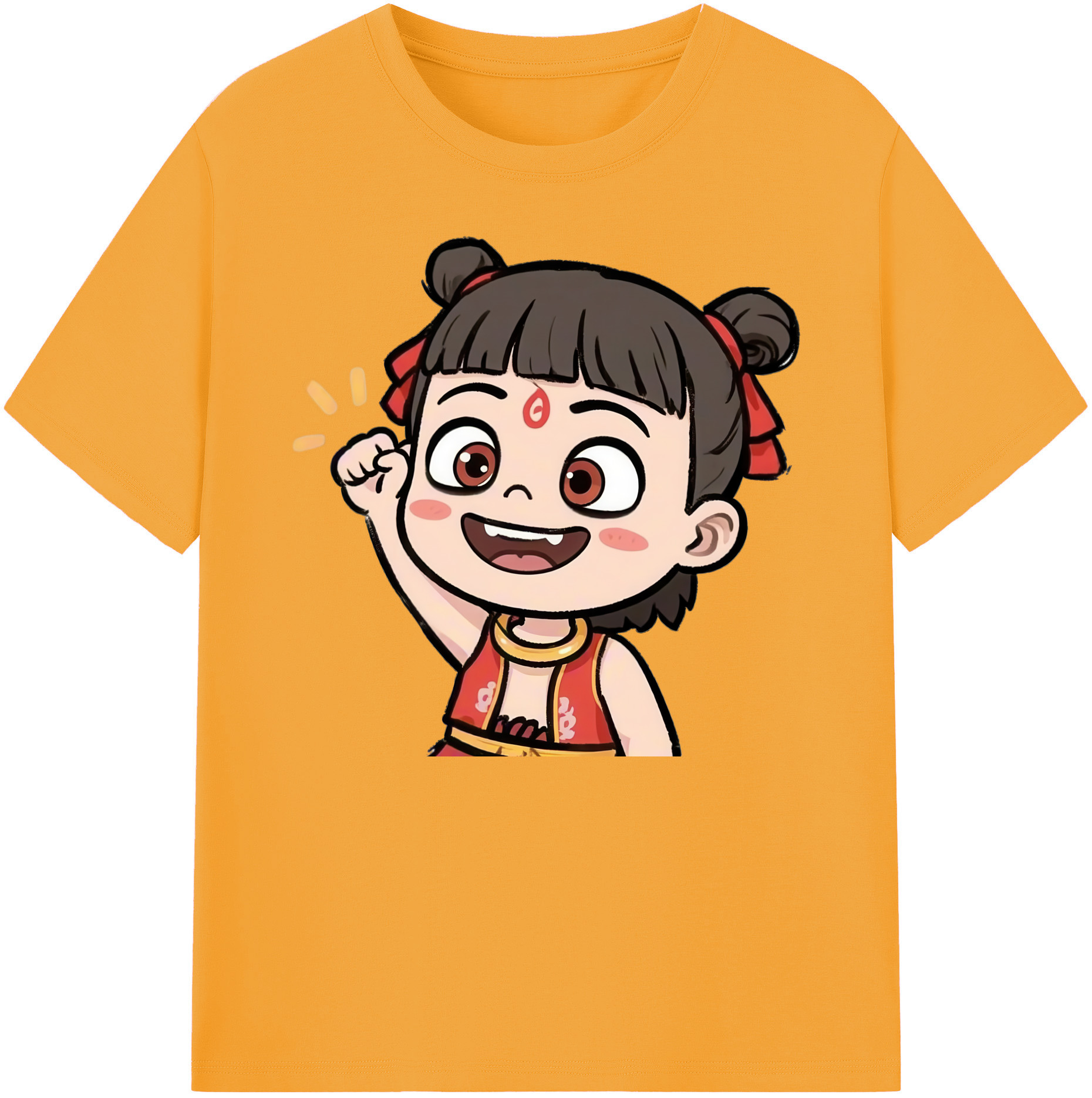 （画像用） Ne Zha 2 ナタ 魔童の大暴れ 綿100％ メンズ半袖Tシャツ｜肌触りやわらか＆通気性