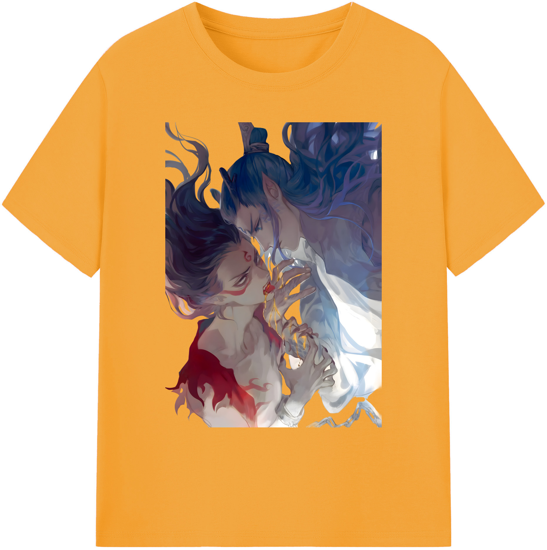 （画像用） Ne Zha 2 ナタ 魔童の大暴れ 綿100％ メンズ半袖Tシャツ｜肌触りやわらか＆通気性
