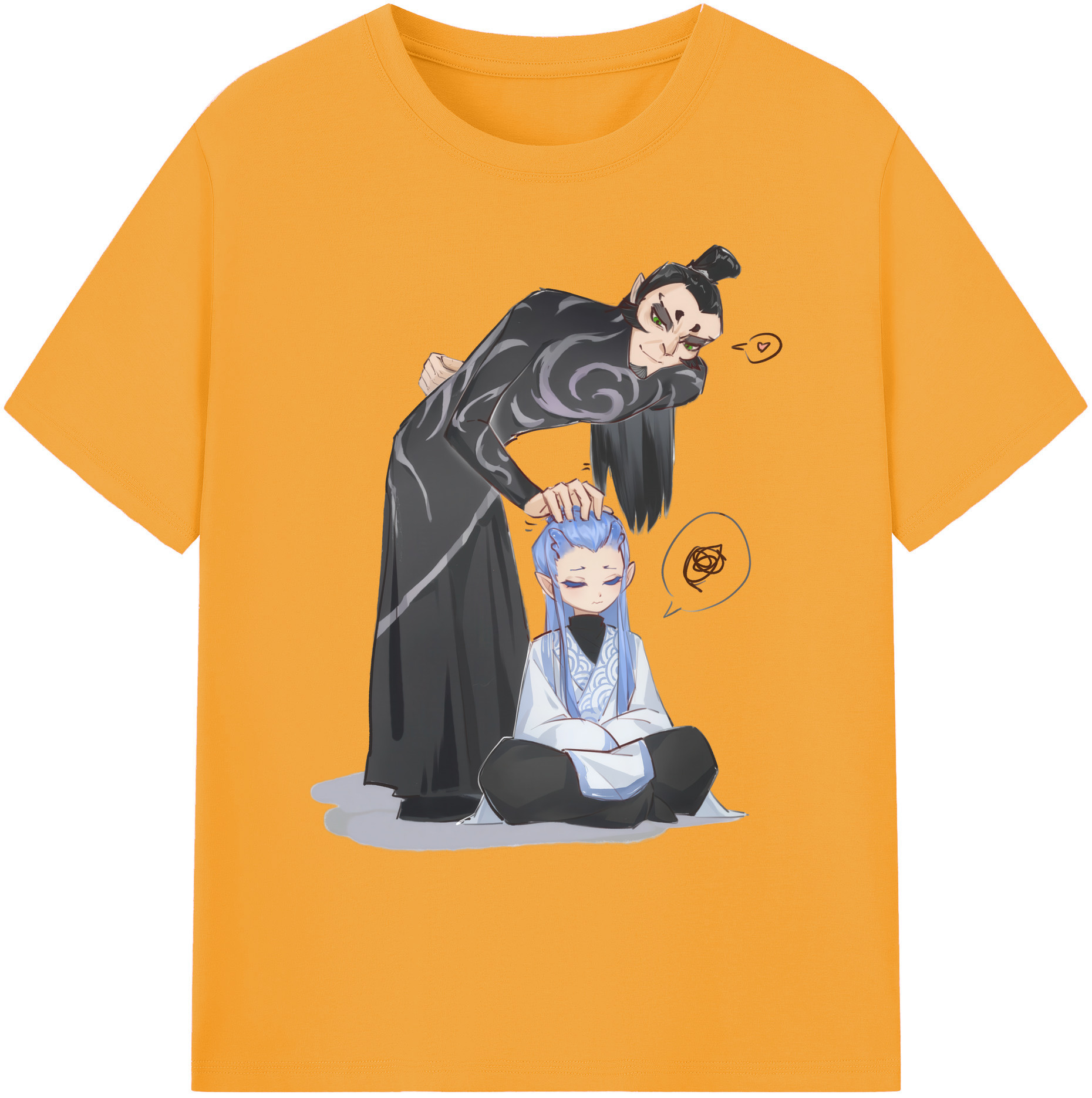 （画像用） Ne Zha 2 ナタ 魔童の大暴れ 綿100％ メンズ半袖Tシャツ｜肌触りやわらか＆通気性