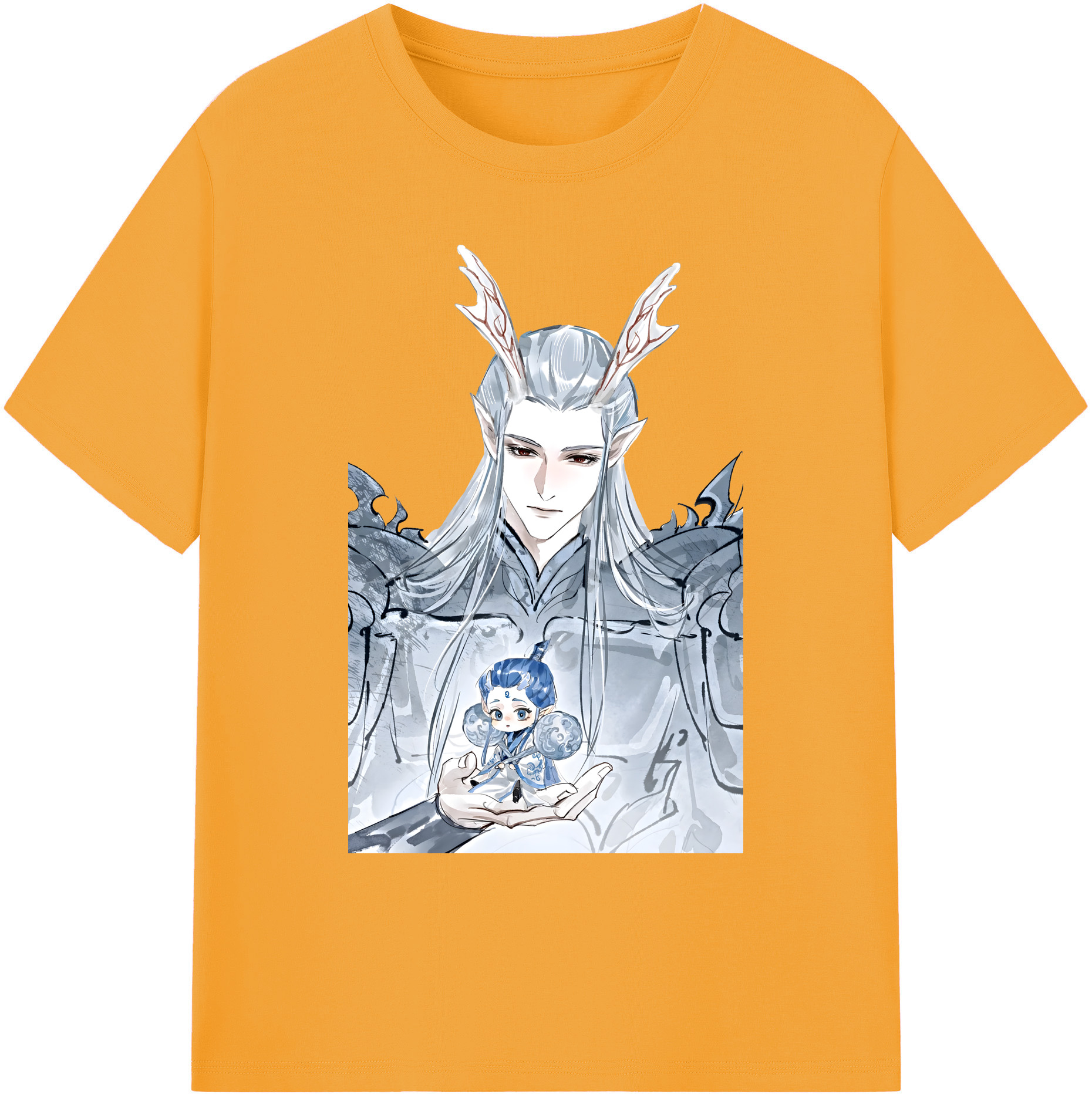 （画像用） Ne Zha 2 ナタ 魔童の大暴れ 綿100％ メンズ半袖Tシャツ｜肌触りやわらか＆通気性