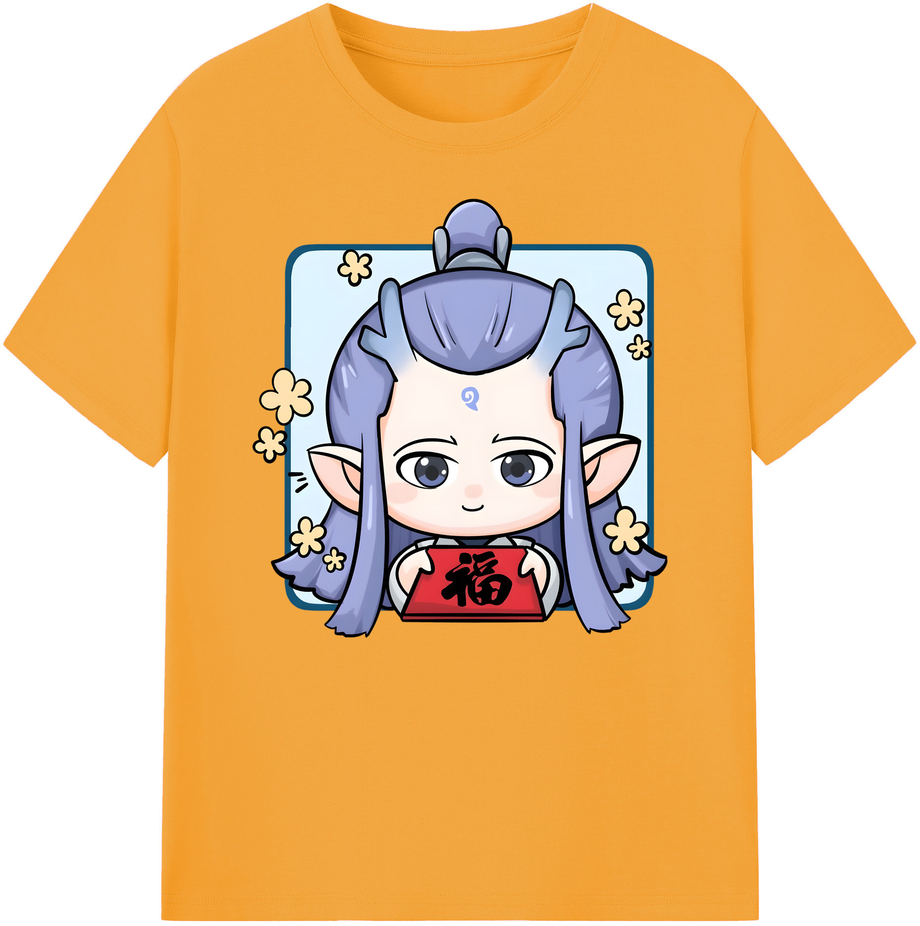 （画像用） Ne Zha 2 ナタ 魔童の大暴れ 綿100％ メンズ半袖Tシャツ｜肌触りやわらか＆通気性