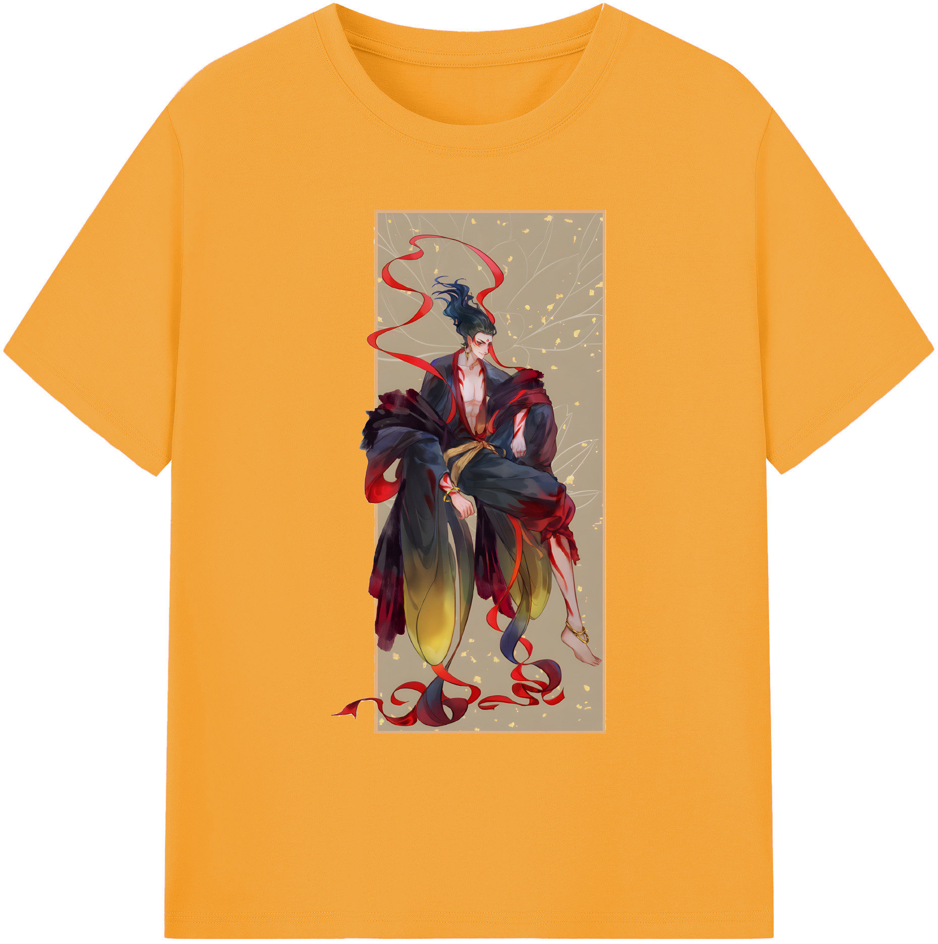 （画像用） Ne Zha 2 ナタ 魔童の大暴れ 綿100％ メンズ半袖Tシャツ｜肌触りやわらか＆通気性