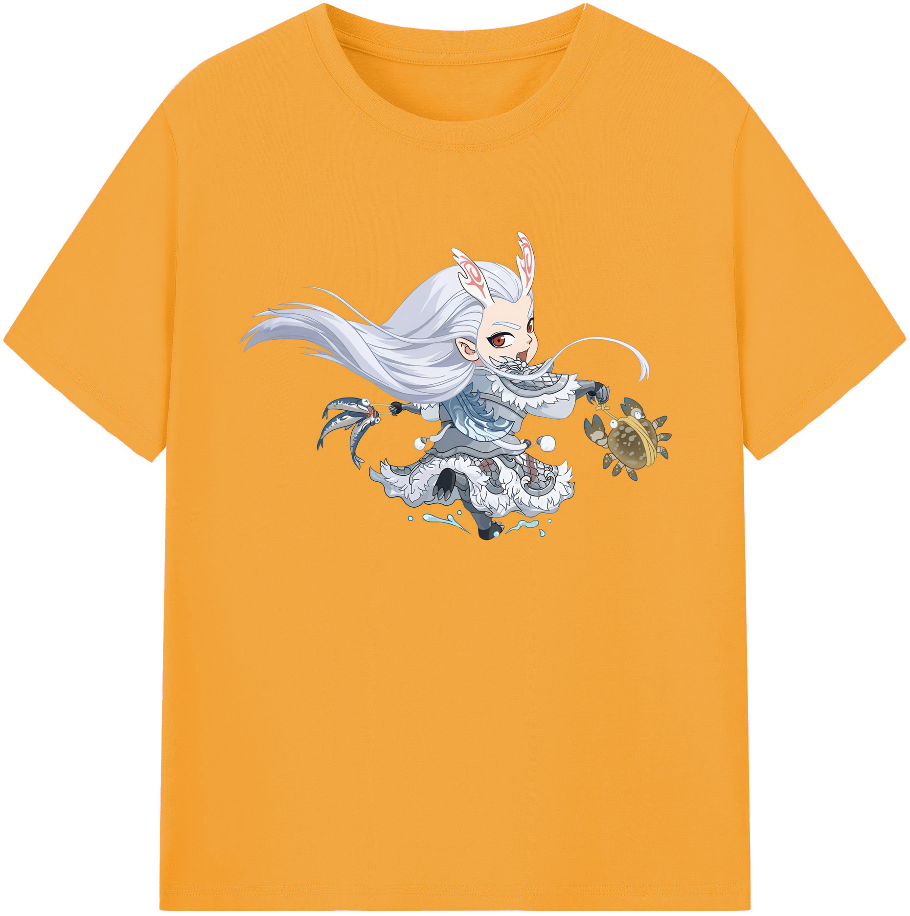 （画像用） Ne Zha 2 ナタ 魔童の大暴れ 綿100％ メンズ半袖Tシャツ｜肌触りやわらか＆通気性