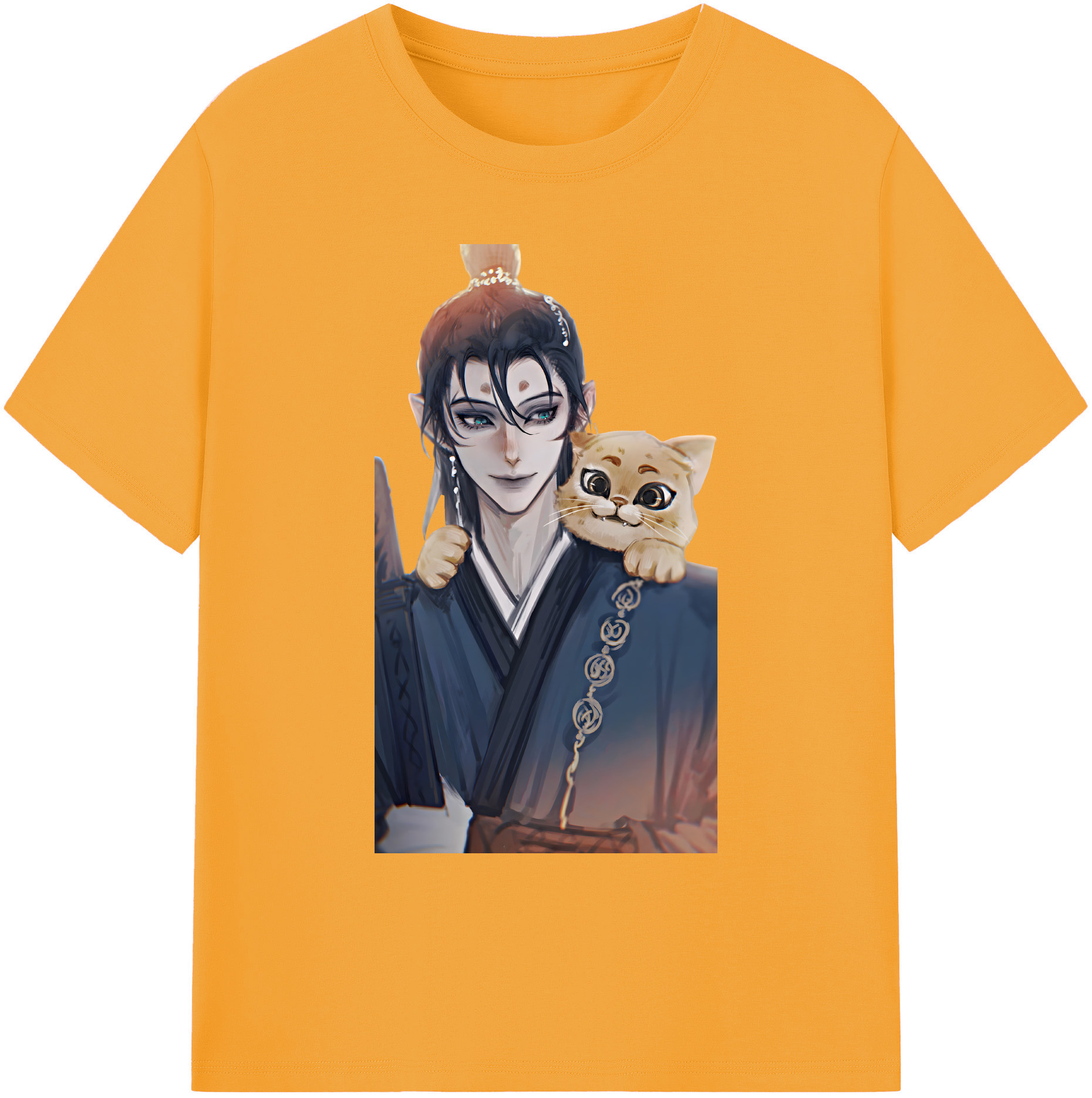 （画像用） Ne Zha 2 ナタ 魔童の大暴れ 綿100％ メンズ半袖Tシャツ｜肌触りやわらか＆通気性