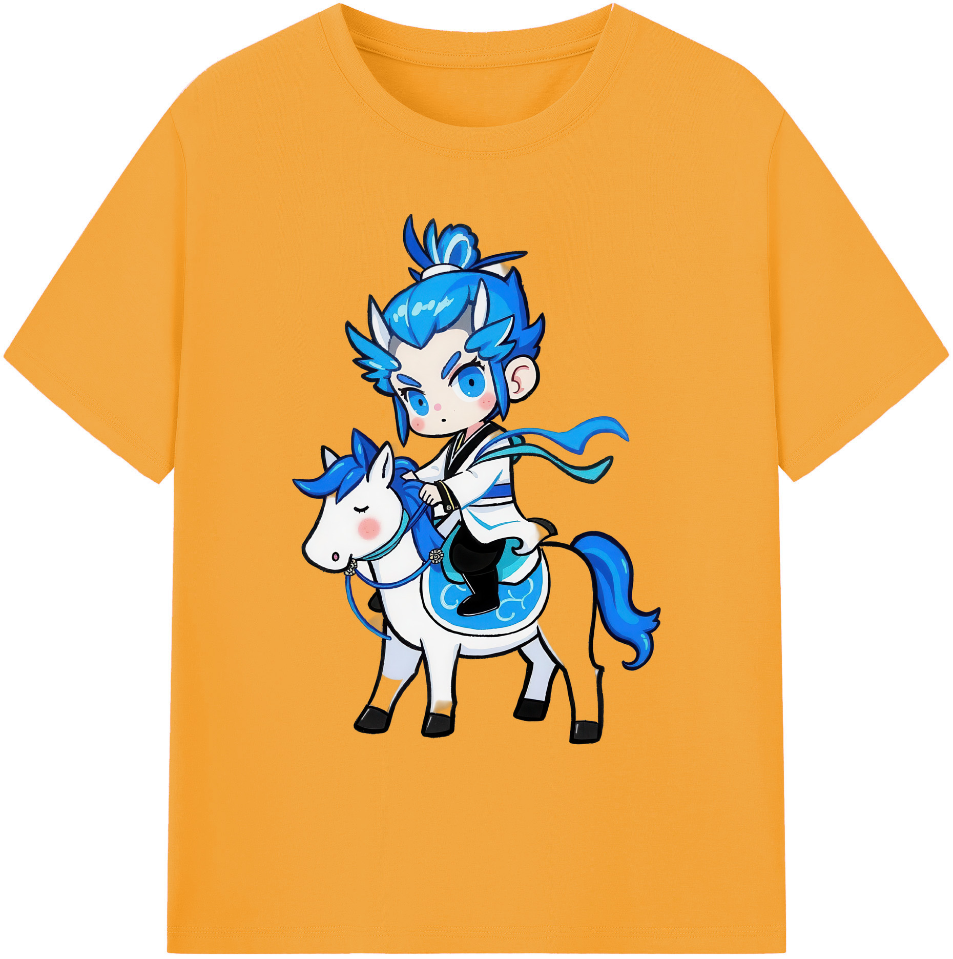 （画像用） Ne Zha 2 ナタ 魔童の大暴れ 綿100％ メンズ半袖Tシャツ｜肌触りやわらか＆通気性