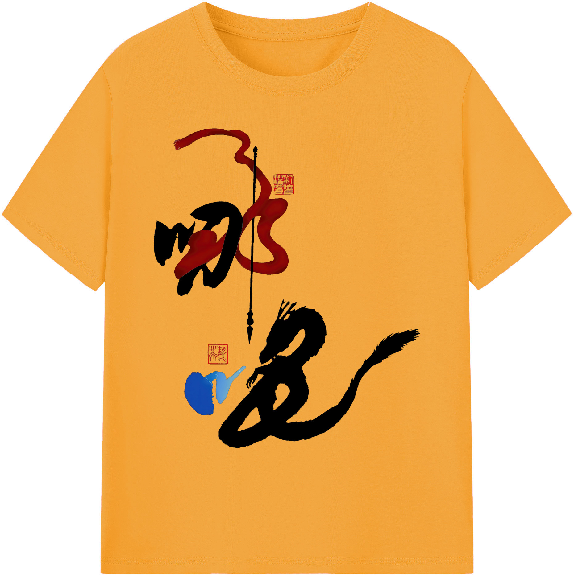 （画像用） Ne Zha 2 ナタ 魔童の大暴れ 綿100％ メンズ半袖Tシャツ｜肌触りやわらか＆通気性