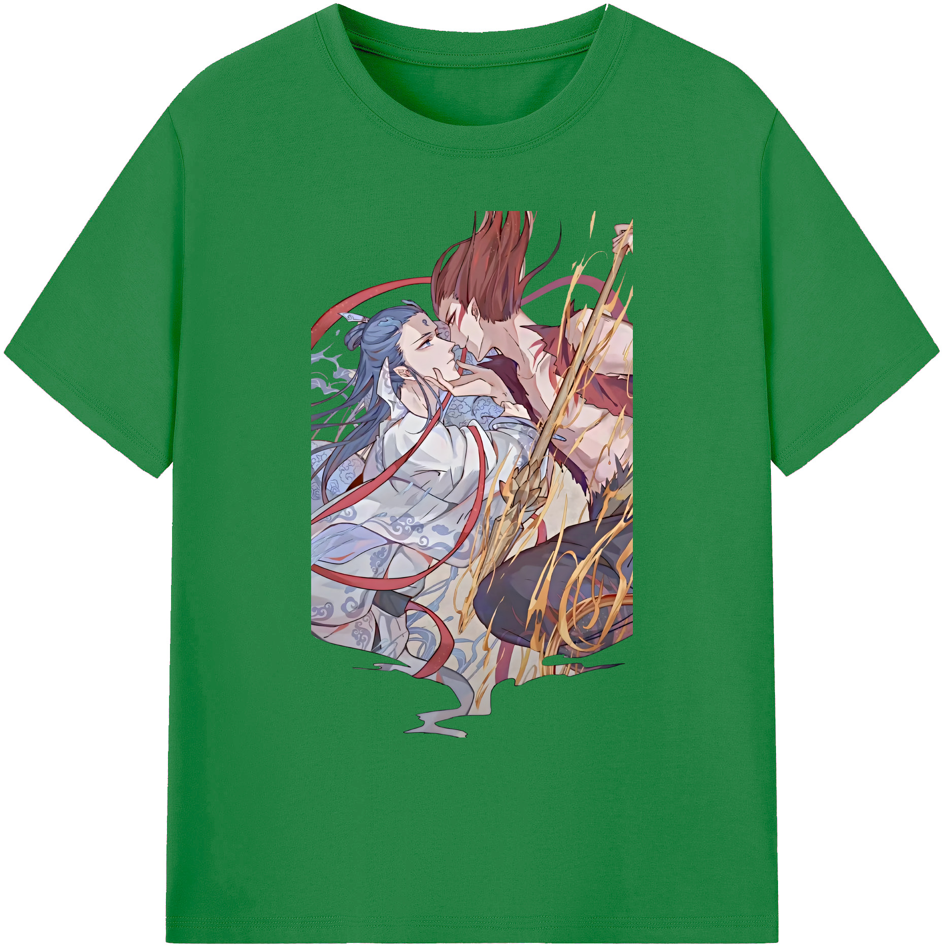 （画像用） Ne Zha 2 ナタ 魔童の大暴れ 綿100％ メンズ半袖Tシャツ｜肌触りやわらか＆通気性