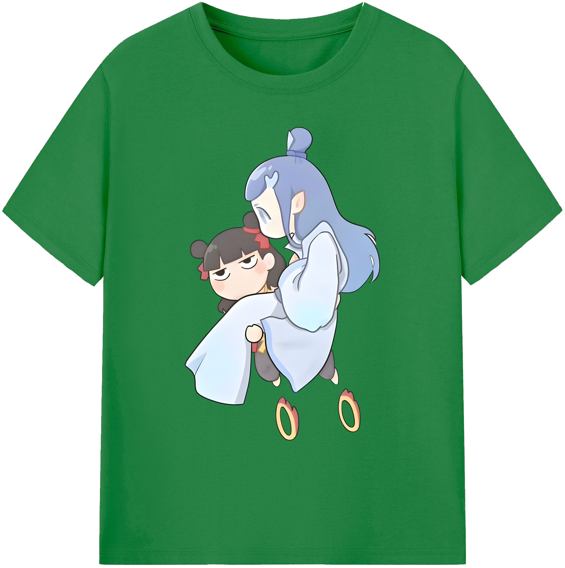 （画像用） Ne Zha 2 ナタ 魔童の大暴れ 綿100％ メンズ半袖Tシャツ｜肌触りやわらか＆通気性