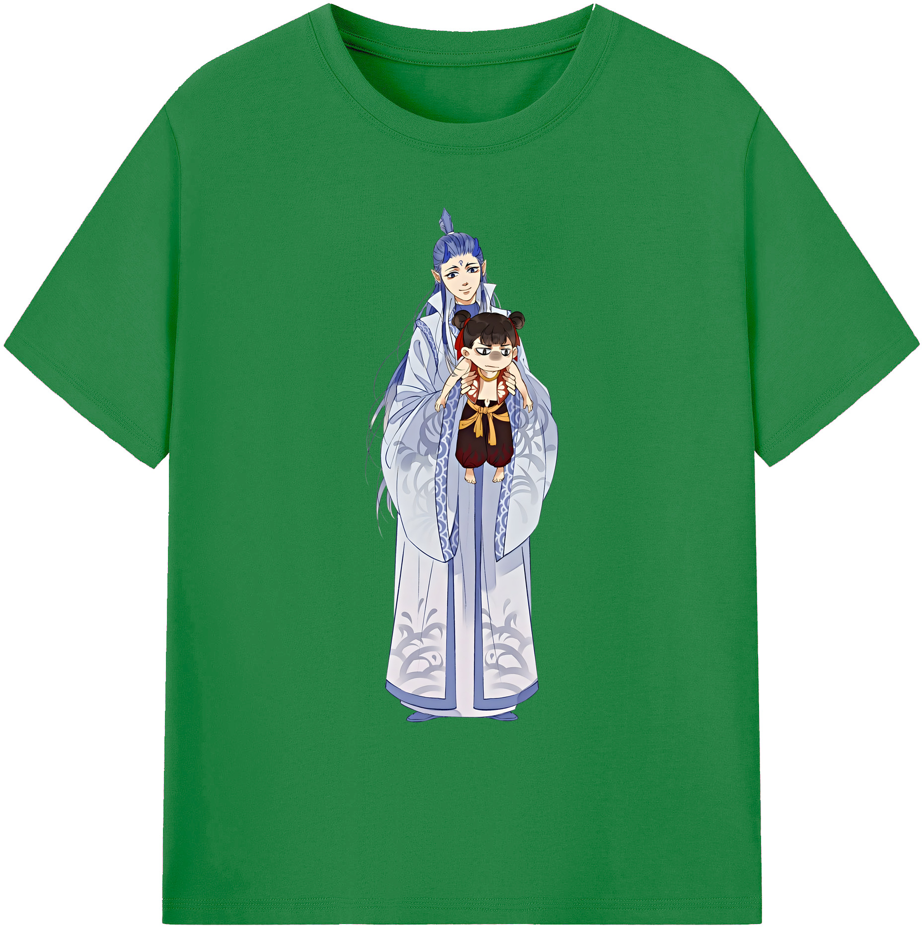 （画像用） Ne Zha 2 ナタ 魔童の大暴れ 綿100％ メンズ半袖Tシャツ｜肌触りやわらか＆通気性