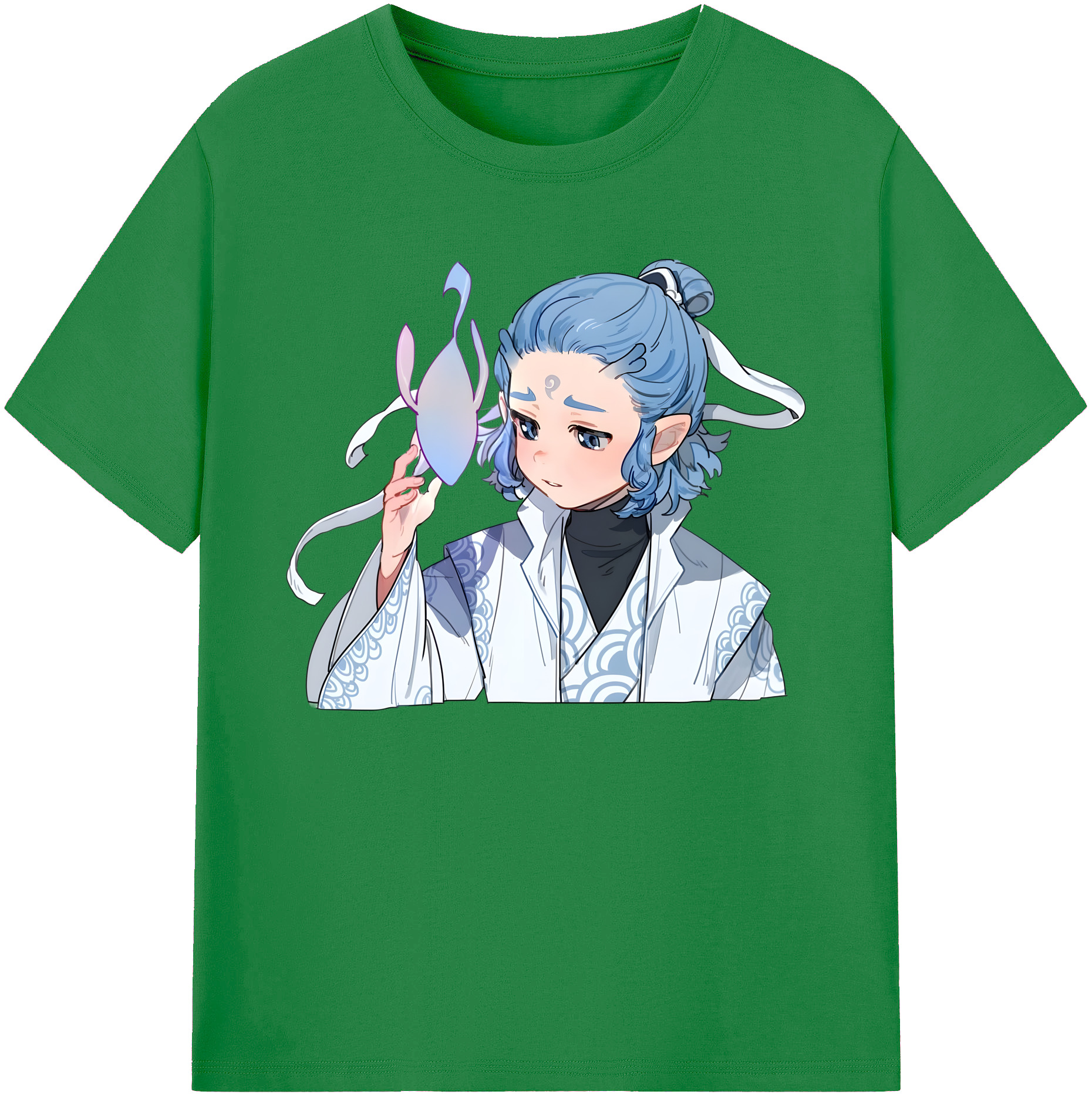 （画像用） Ne Zha 2 ナタ 魔童の大暴れ 綿100％ メンズ半袖Tシャツ｜肌触りやわらか＆通気性