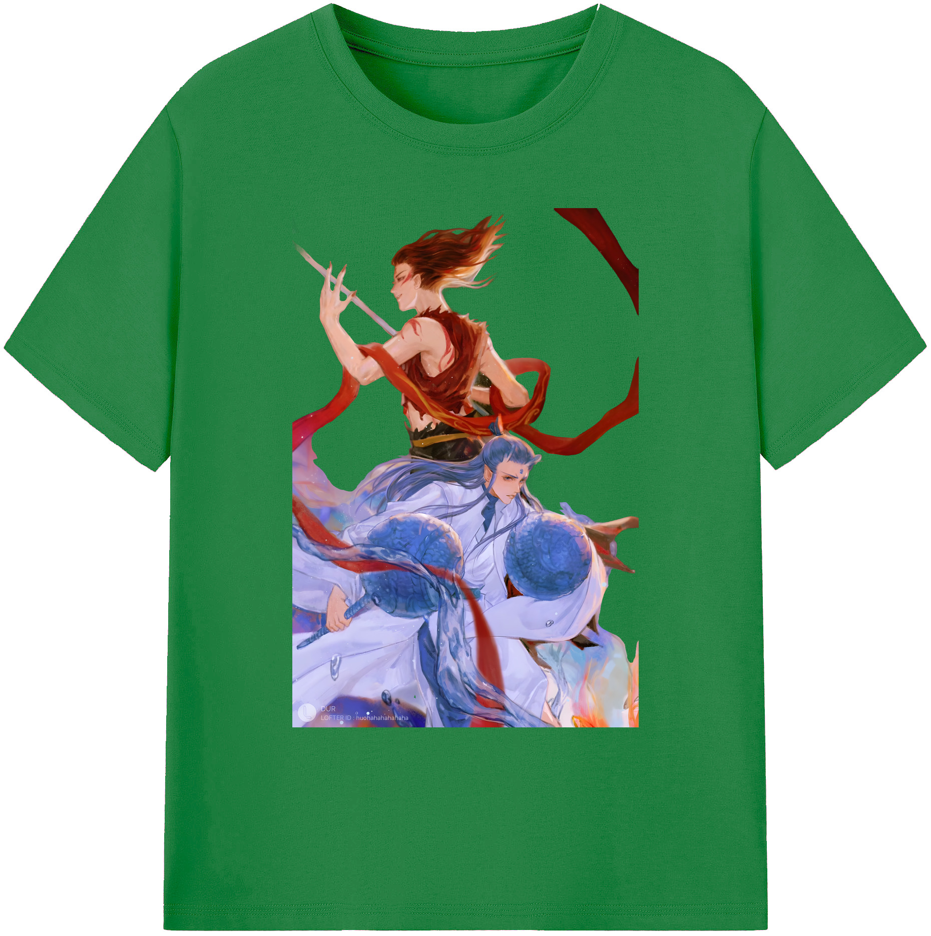 （画像用） Ne Zha 2 ナタ 魔童の大暴れ 綿100％ メンズ半袖Tシャツ｜肌触りやわらか＆通気性