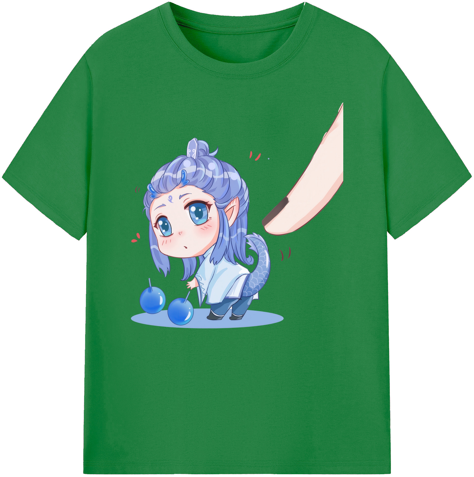 （画像用） Ne Zha 2 ナタ 魔童の大暴れ 綿100％ メンズ半袖Tシャツ｜肌触りやわらか＆通気性