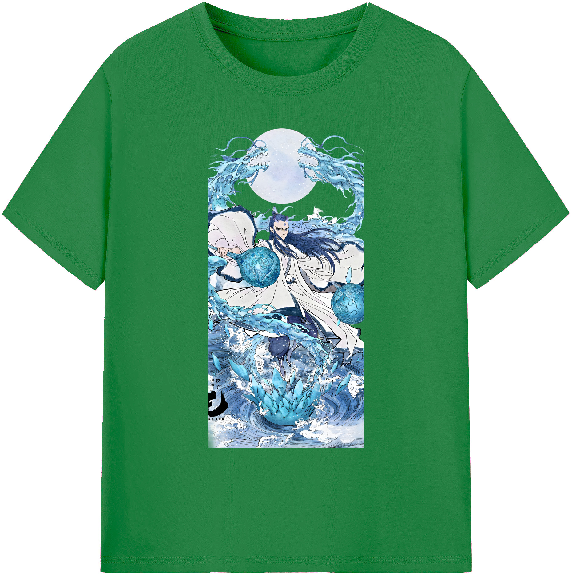 （画像用） Ne Zha 2 ナタ 魔童の大暴れ 綿100％ メンズ半袖Tシャツ｜肌触りやわらか＆通気性