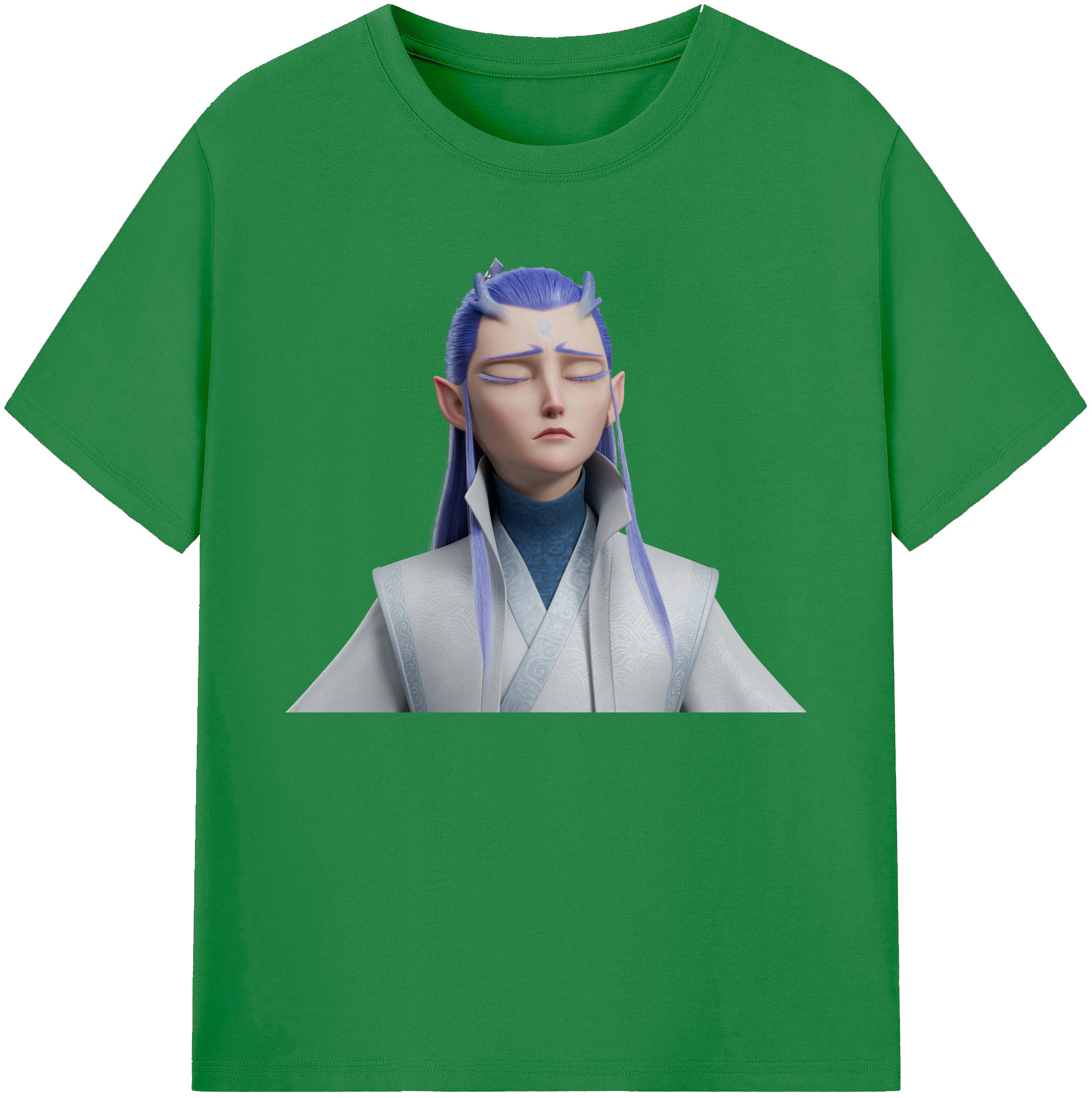 （画像用） Ne Zha 2 ナタ 魔童の大暴れ 綿100％ メンズ半袖Tシャツ｜肌触りやわらか＆通気性