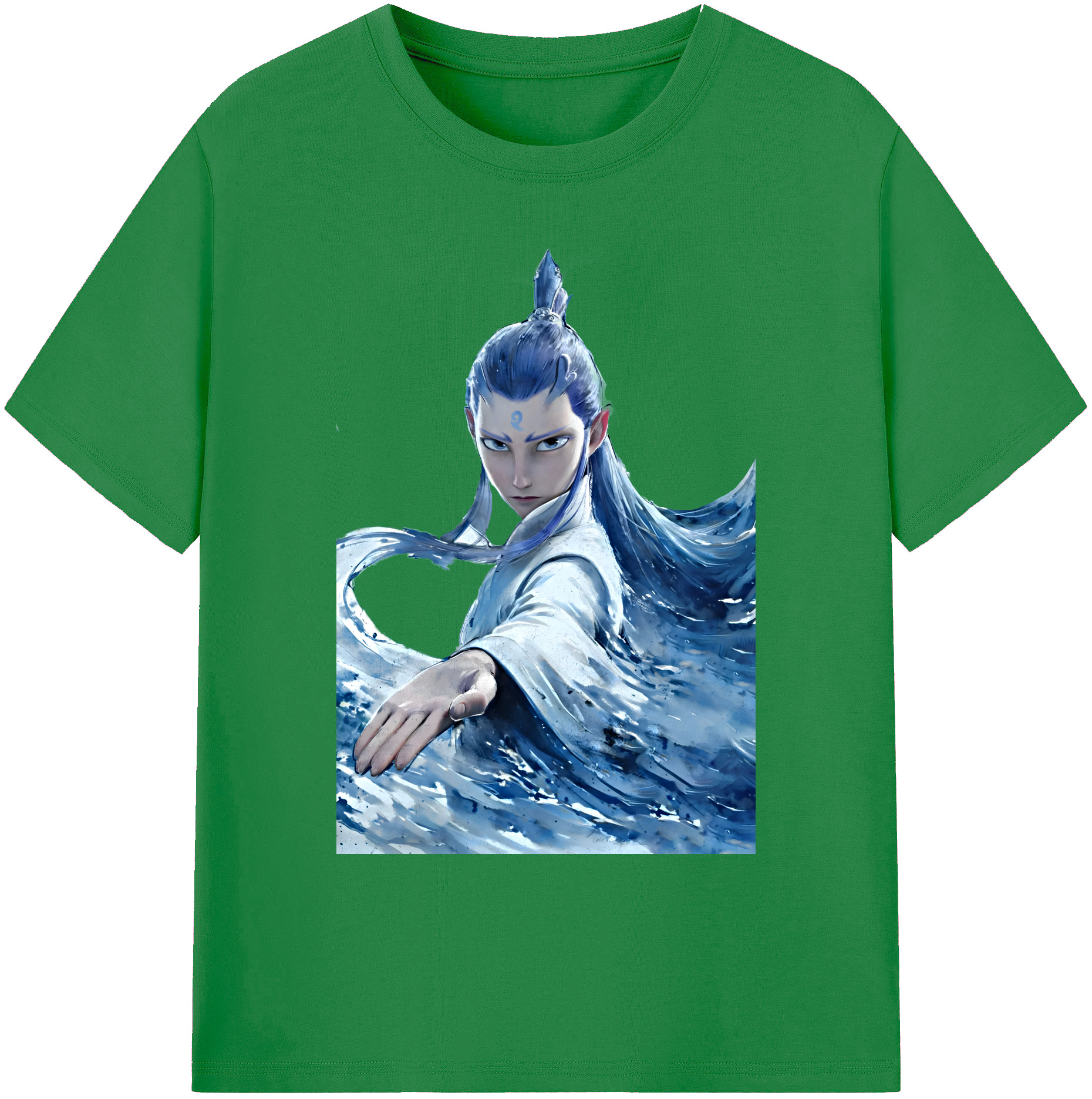 （画像用） Ne Zha 2 ナタ 魔童の大暴れ 綿100％ メンズ半袖Tシャツ｜肌触りやわらか＆通気性