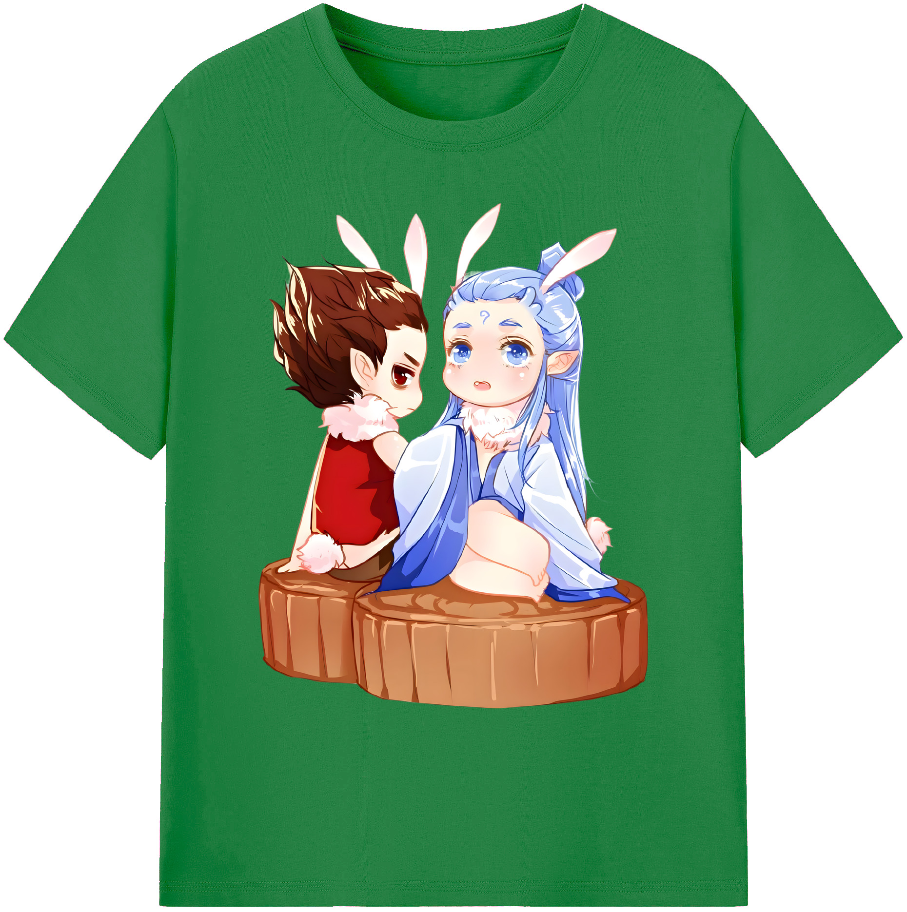 （画像用） Ne Zha 2 ナタ 魔童の大暴れ 綿100％ メンズ半袖Tシャツ｜肌触りやわらか＆通気性
