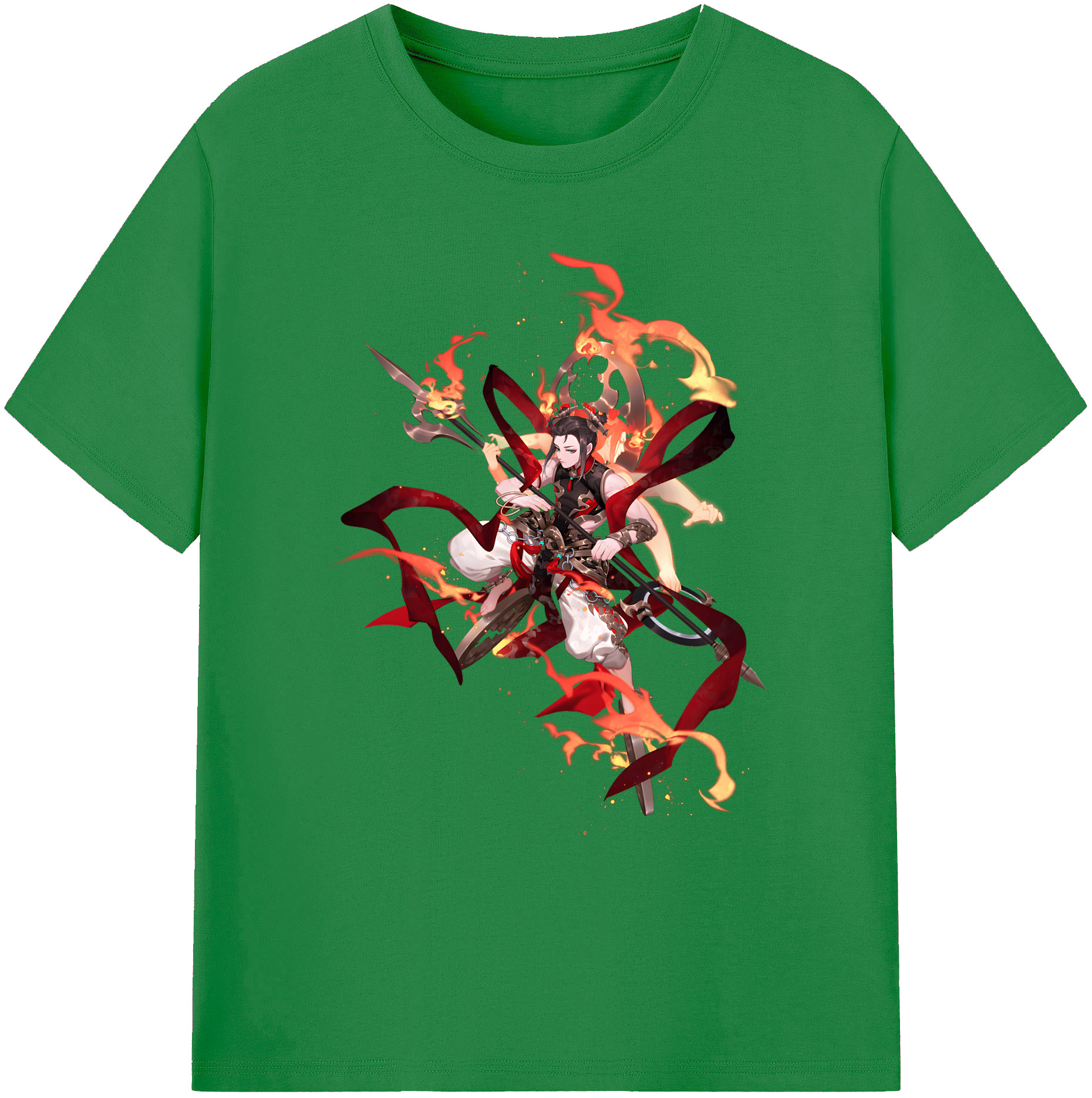 （画像用） Ne Zha 2 ナタ 魔童の大暴れ 綿100％ メンズ半袖Tシャツ｜肌触りやわらか＆通気性