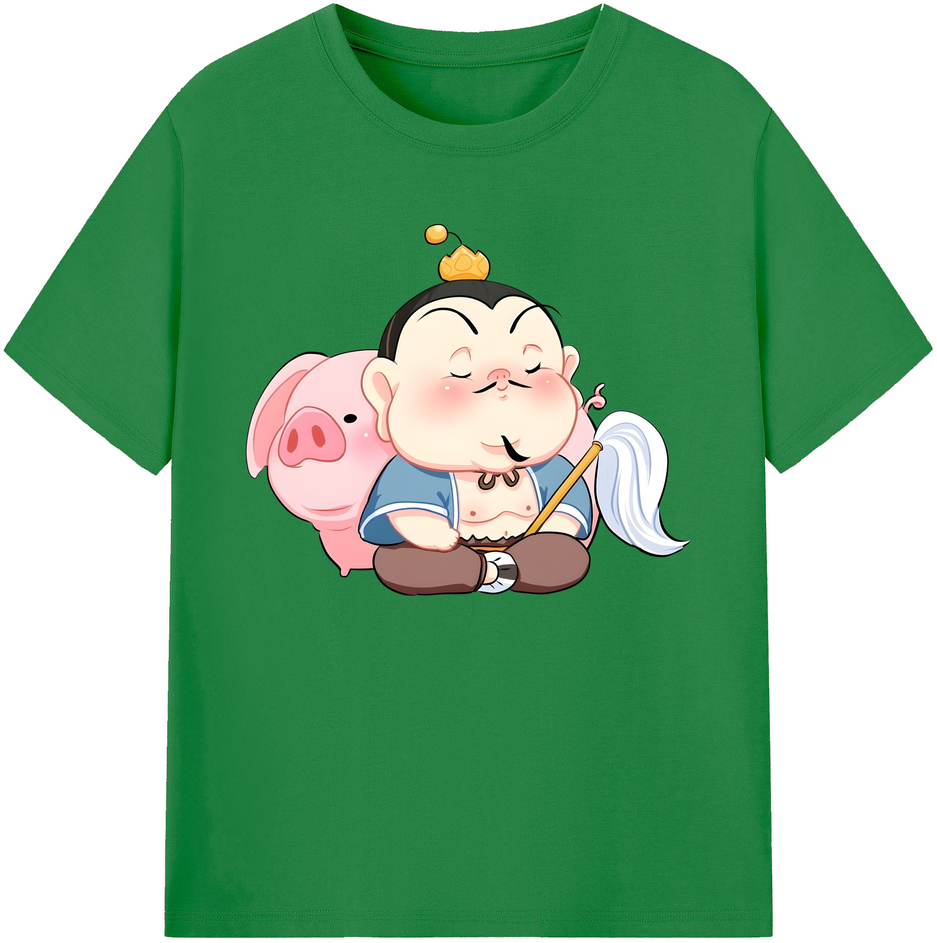 （画像用） Ne Zha 2 ナタ 魔童の大暴れ 綿100％ メンズ半袖Tシャツ｜肌触りやわらか＆通気性