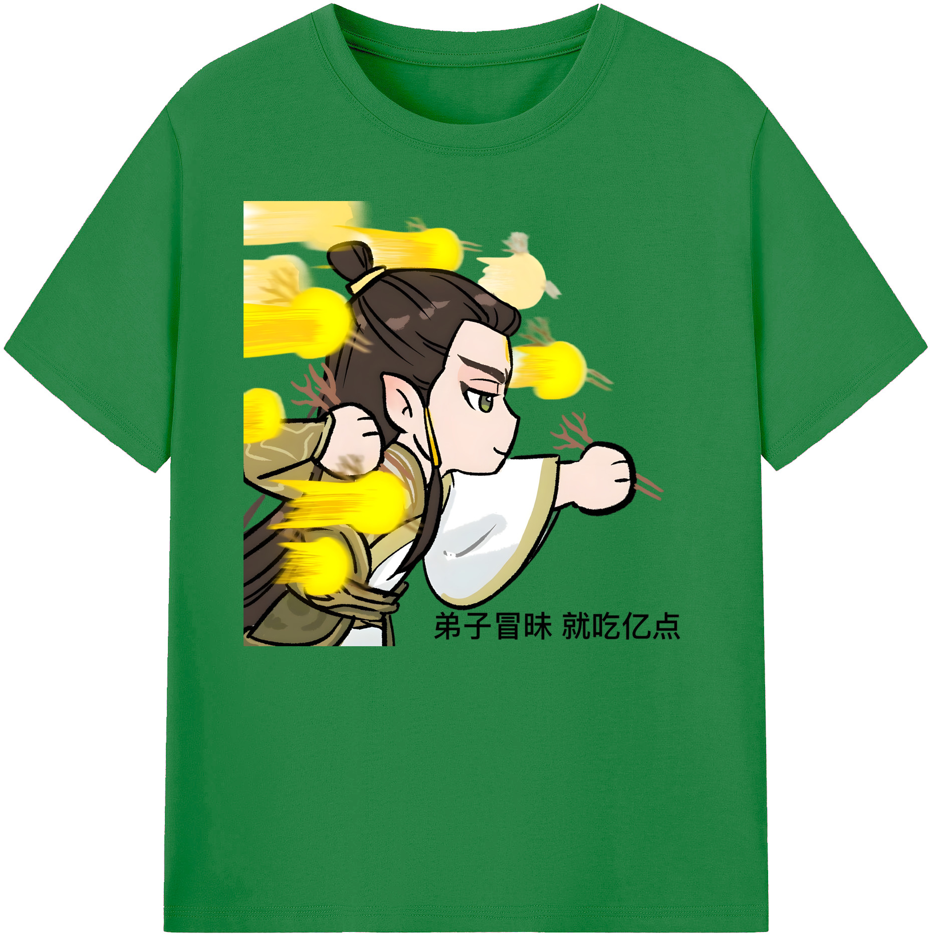 （画像用） Ne Zha 2 ナタ 魔童の大暴れ 綿100％ メンズ半袖Tシャツ｜肌触りやわらか＆通気性