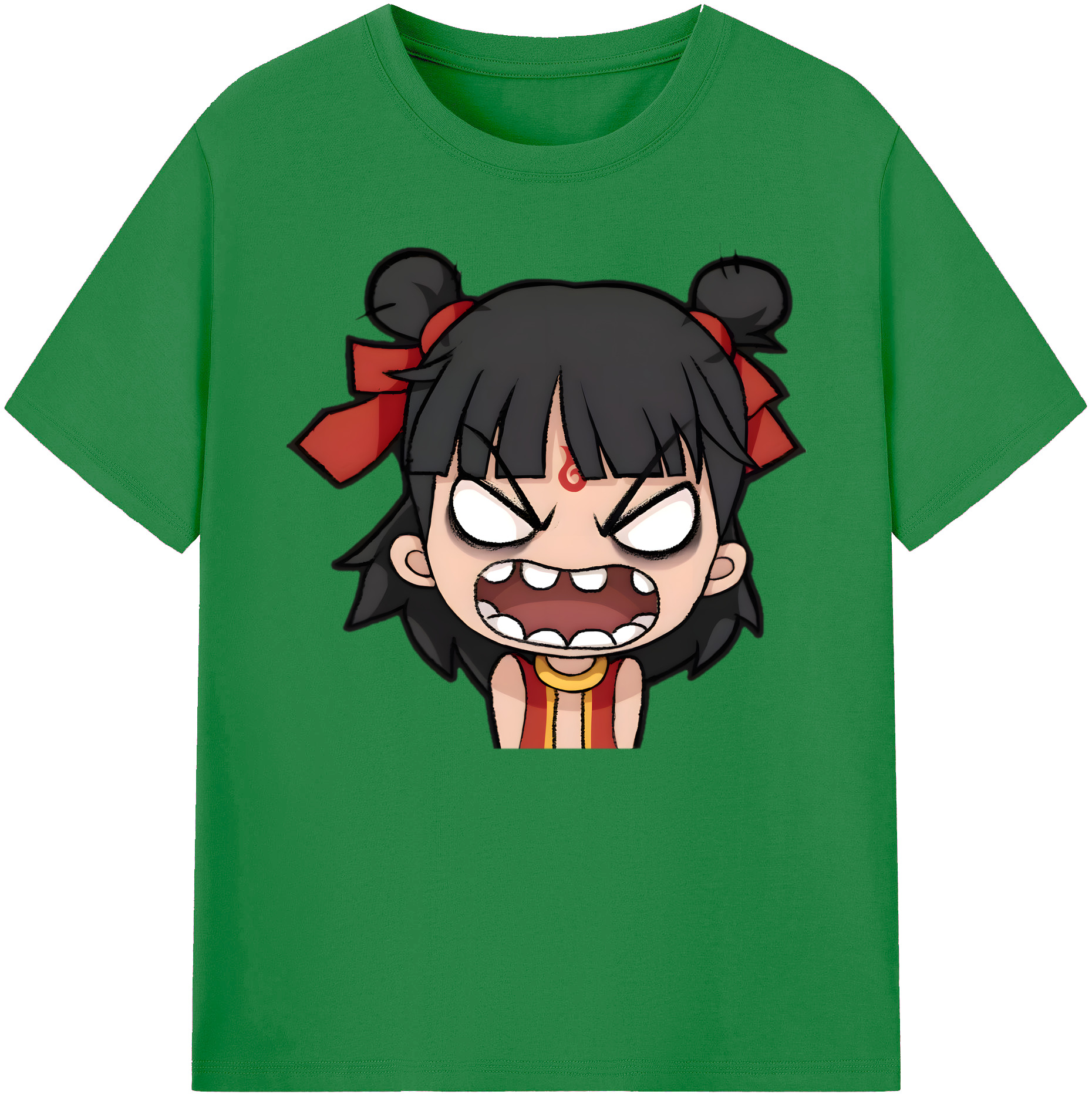 （画像用） Ne Zha 2 ナタ 魔童の大暴れ 綿100％ メンズ半袖Tシャツ｜肌触りやわらか＆通気性
