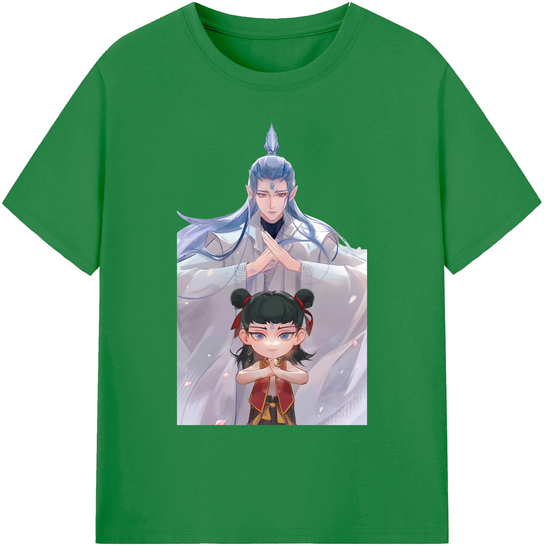 （画像用） Ne Zha 2 ナタ 魔童の大暴れ 綿100％ メンズ半袖Tシャツ｜肌触りやわらか＆通気性