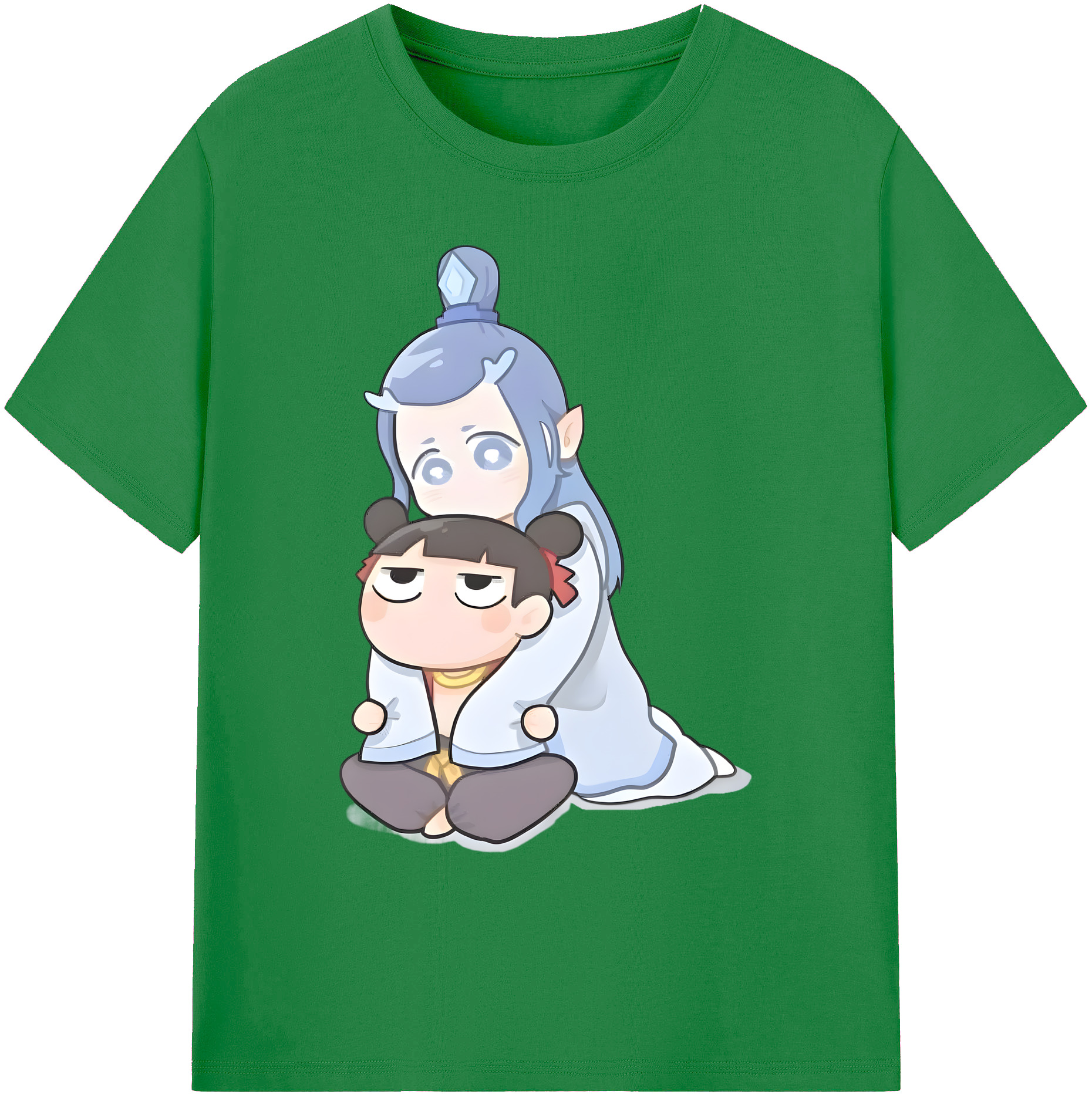 （画像用） Ne Zha 2 ナタ 魔童の大暴れ 綿100％ メンズ半袖Tシャツ｜肌触りやわらか＆通気性