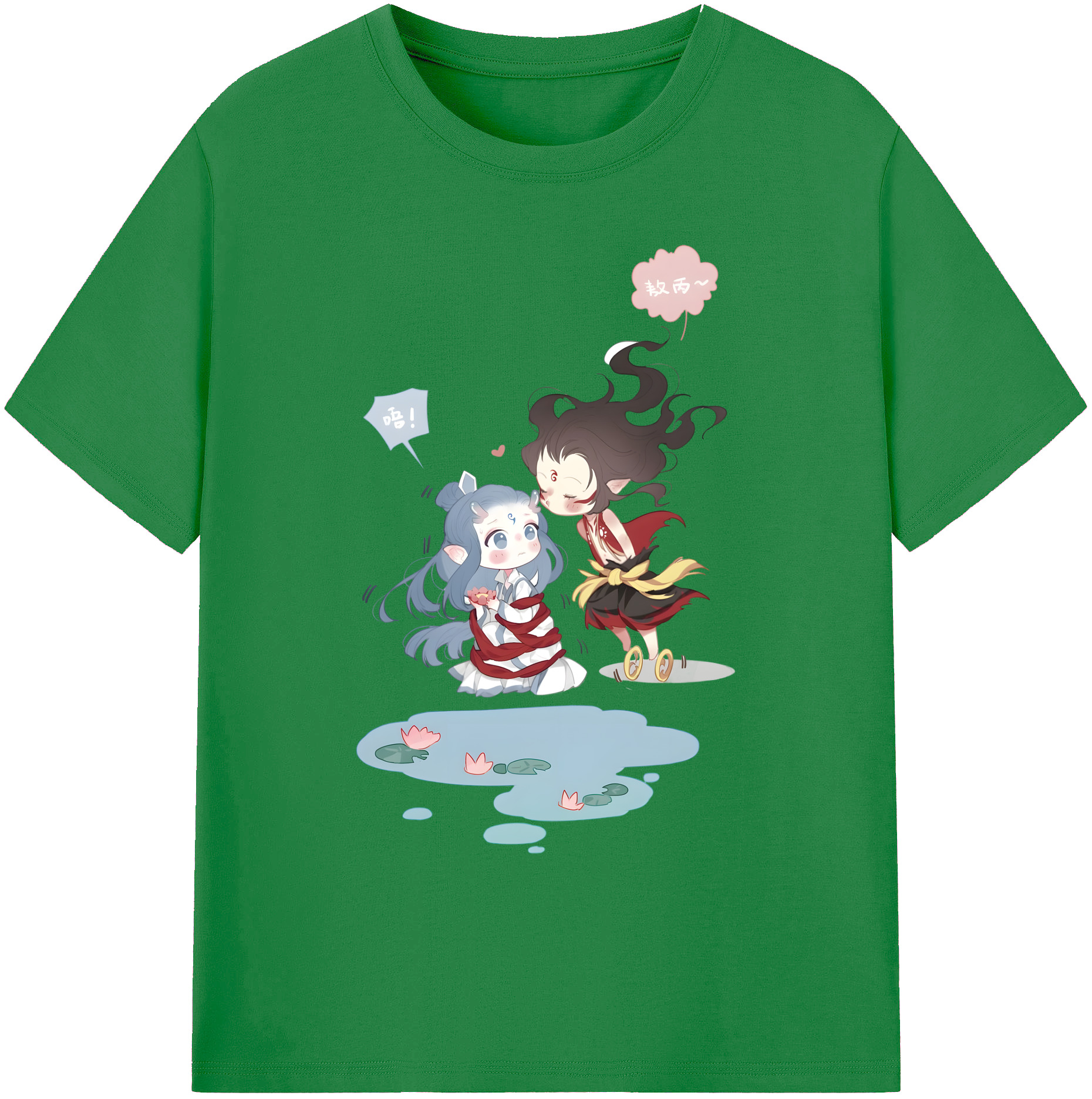 （画像用） Ne Zha 2 ナタ 魔童の大暴れ 綿100％ メンズ半袖Tシャツ｜肌触りやわらか＆通気性