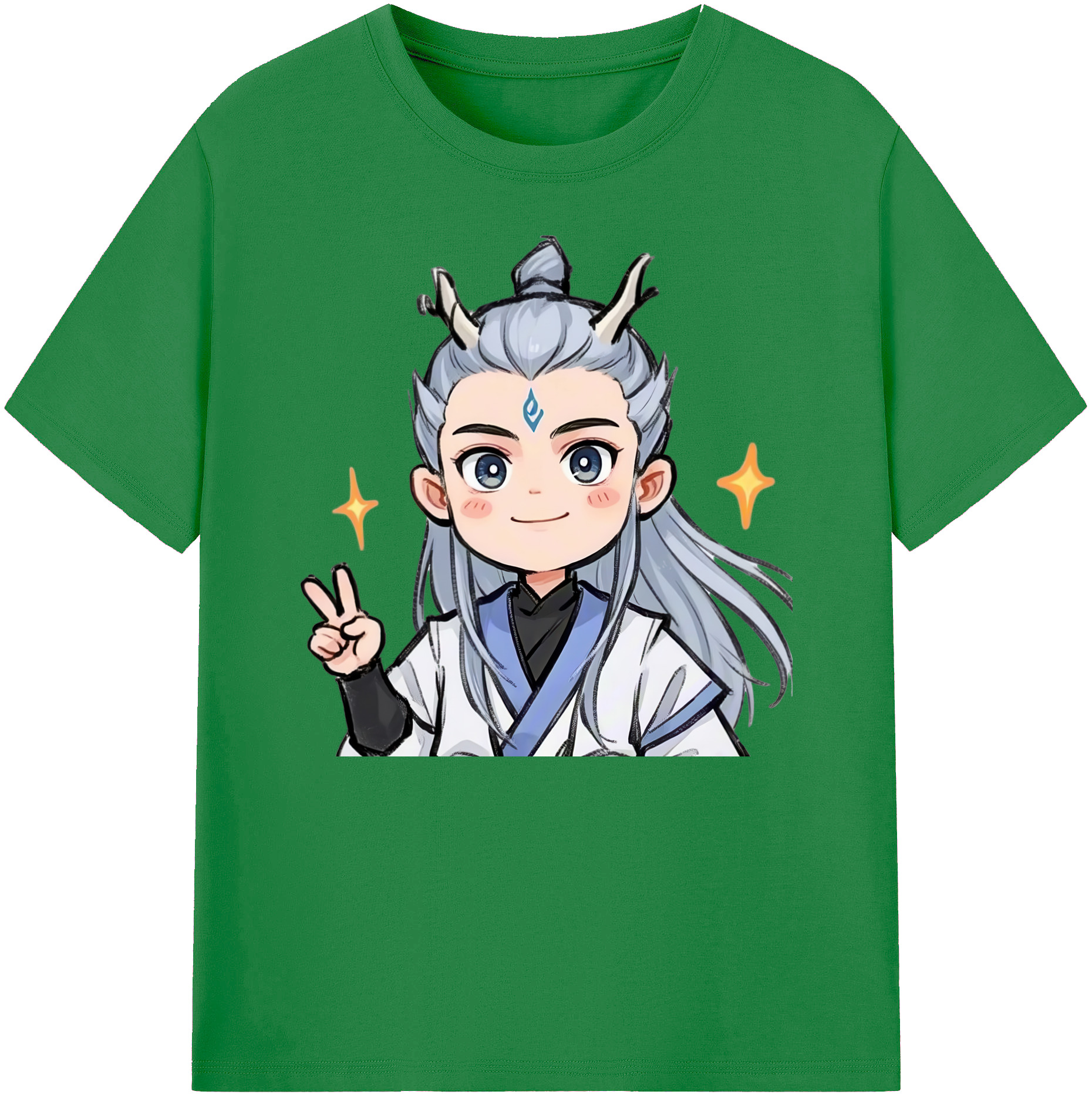 （画像用） Ne Zha 2 ナタ 魔童の大暴れ 綿100％ メンズ半袖Tシャツ｜肌触りやわらか＆通気性
