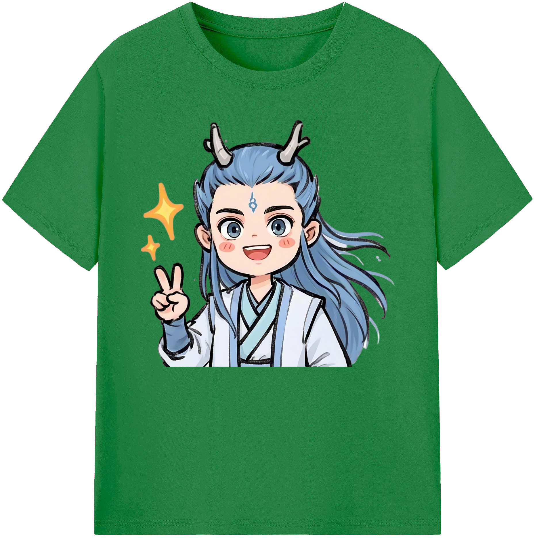 （画像用） Ne Zha 2 ナタ 魔童の大暴れ 綿100％ メンズ半袖Tシャツ｜肌触りやわらか＆通気性