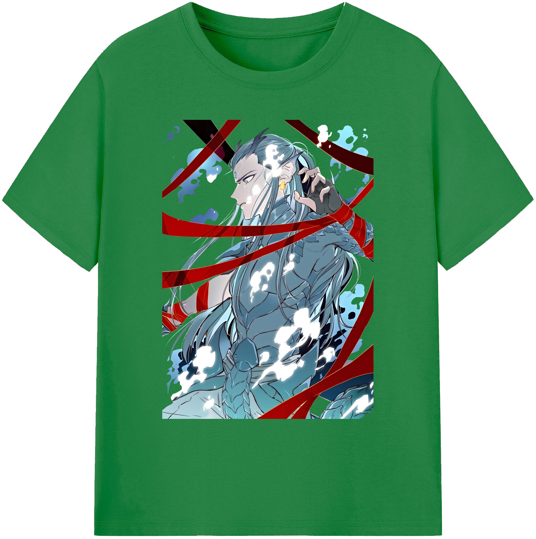 （画像用） Ne Zha 2 ナタ 魔童の大暴れ 綿100％ メンズ半袖Tシャツ｜肌触りやわらか＆通気性