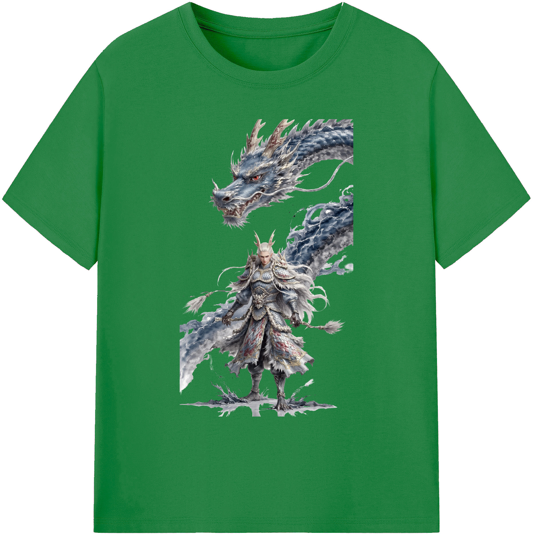 （画像用） Ne Zha 2 ナタ 魔童の大暴れ 綿100％ メンズ半袖Tシャツ｜肌触りやわらか＆通気性