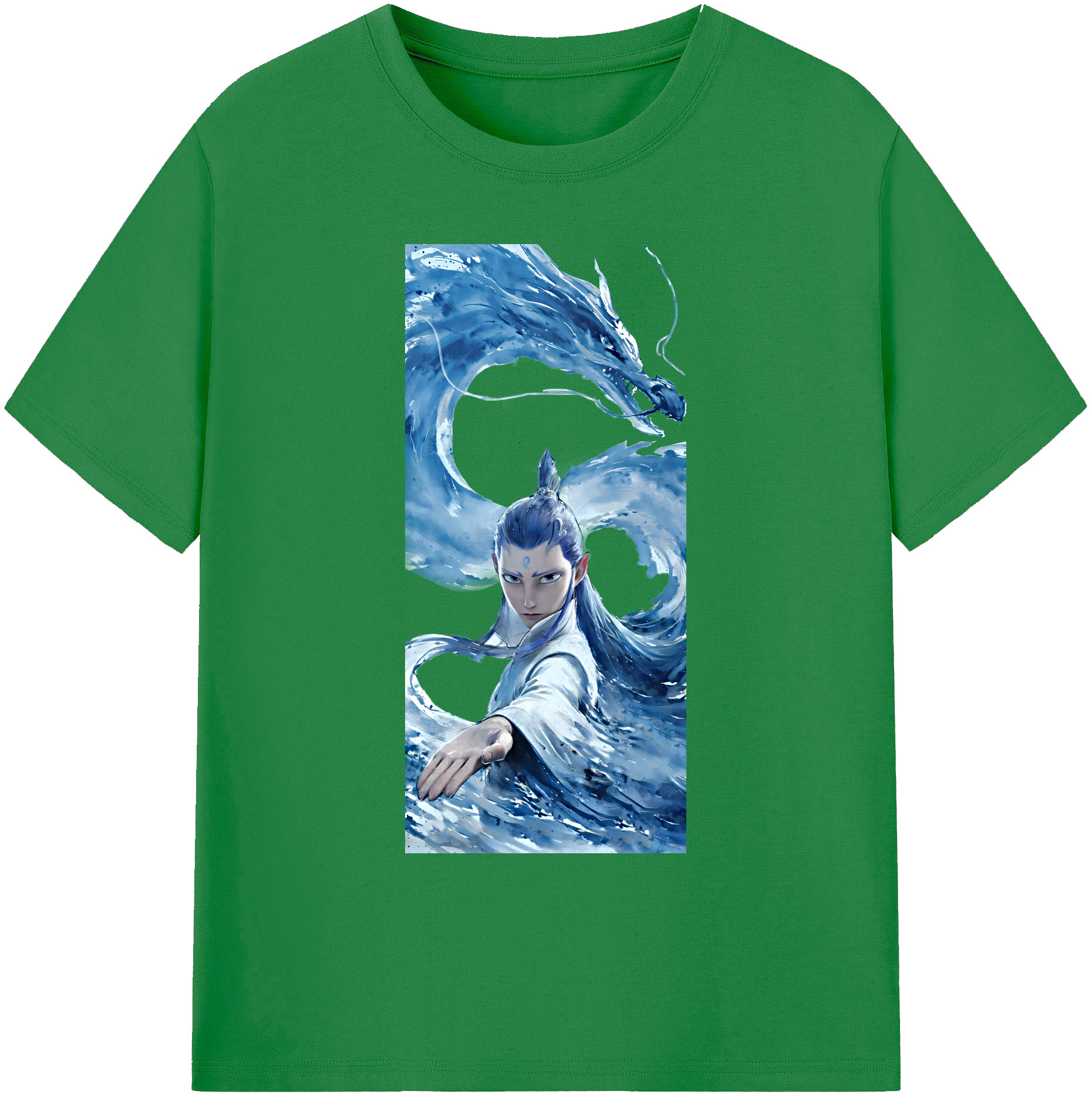 （画像用） Ne Zha 2 ナタ 魔童の大暴れ 綿100％ メンズ半袖Tシャツ｜肌触りやわらか＆通気性