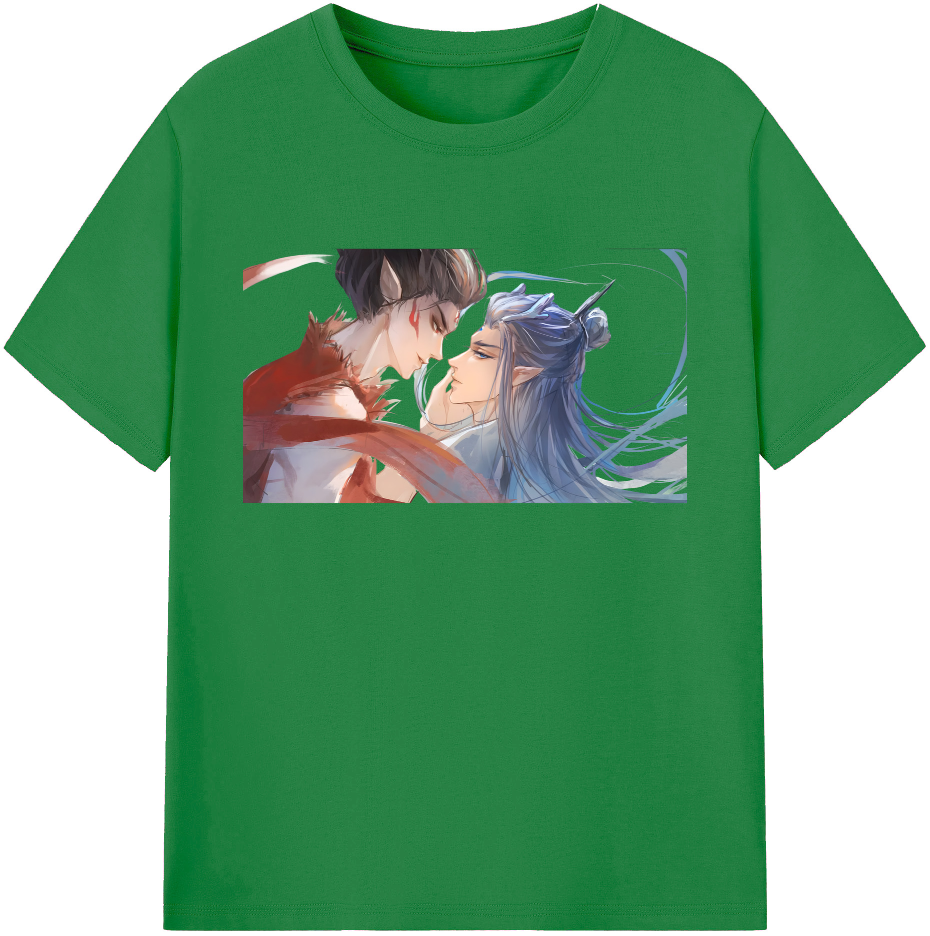 （画像用） Ne Zha 2 ナタ 魔童の大暴れ 綿100％ メンズ半袖Tシャツ｜肌触りやわらか＆通気性