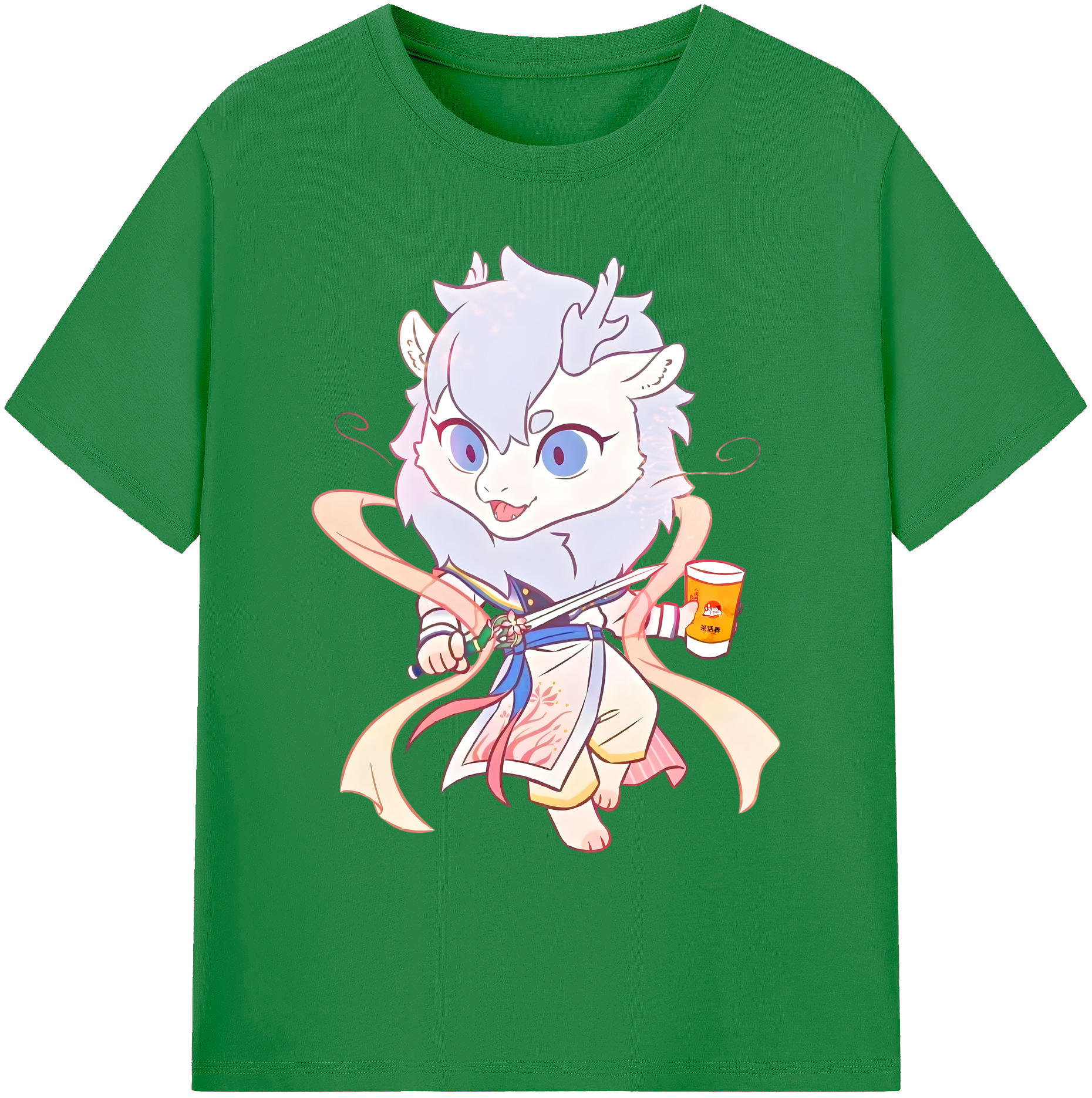 （画像用） Ne Zha 2 ナタ 魔童の大暴れ 綿100％ メンズ半袖Tシャツ｜肌触りやわらか＆通気性