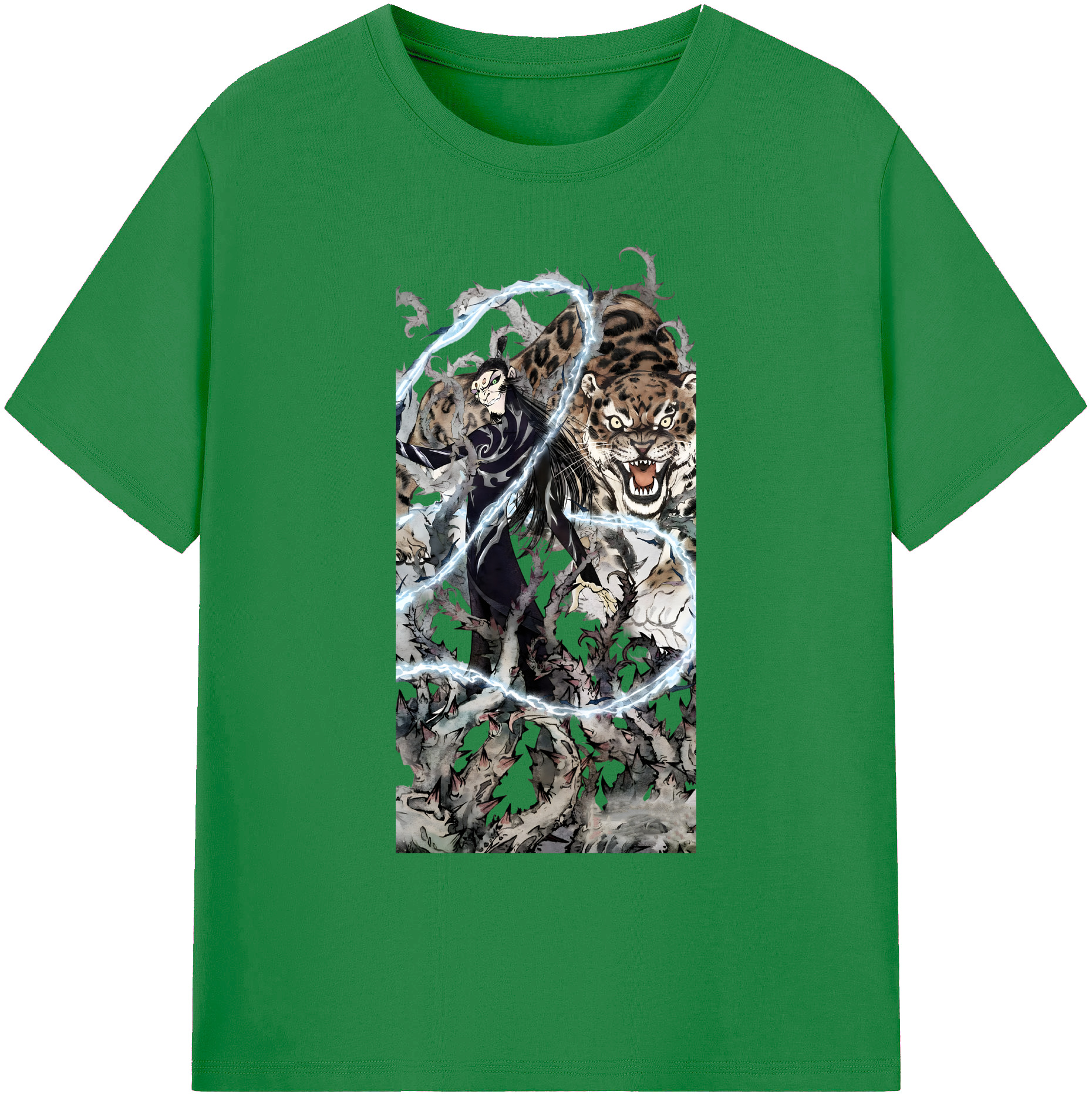 （画像用） Ne Zha 2 ナタ 魔童の大暴れ 綿100％ メンズ半袖Tシャツ｜肌触りやわらか＆通気性