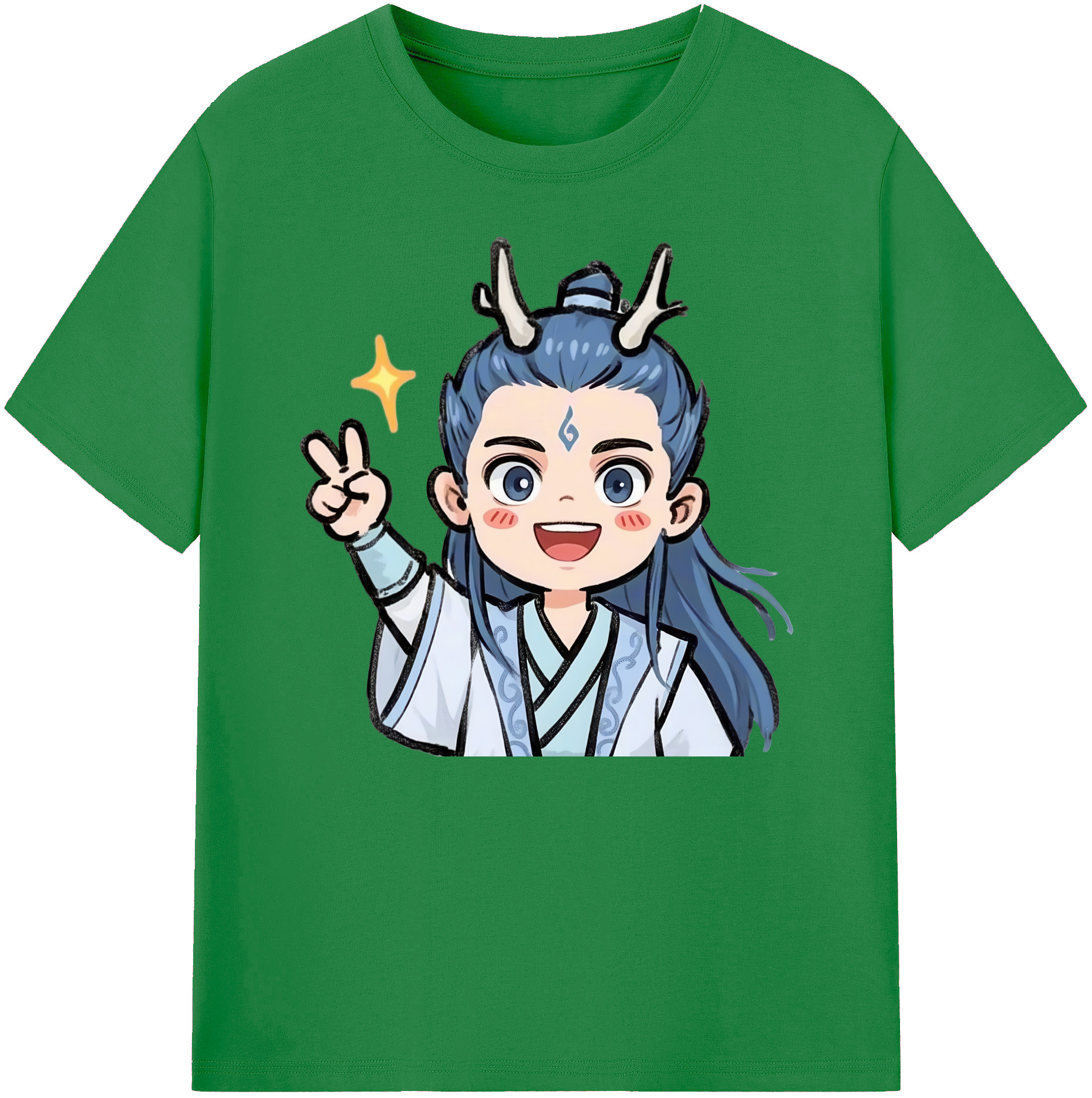 （画像用） Ne Zha 2 ナタ 魔童の大暴れ 綿100％ メンズ半袖Tシャツ｜肌触りやわらか＆通気性
