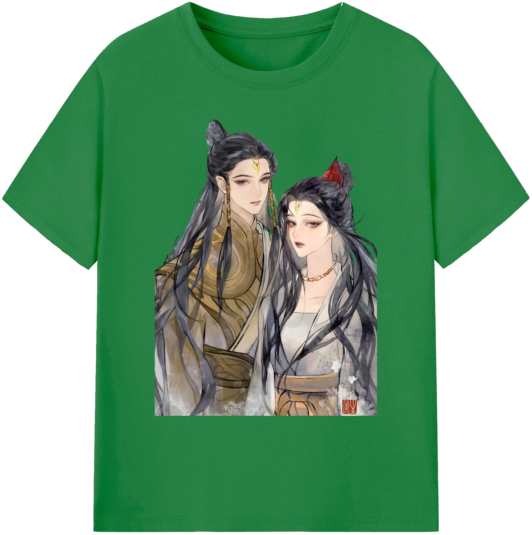 （画像用） Ne Zha 2 ナタ 魔童の大暴れ 綿100％ メンズ半袖Tシャツ｜肌触りやわらか＆通気性