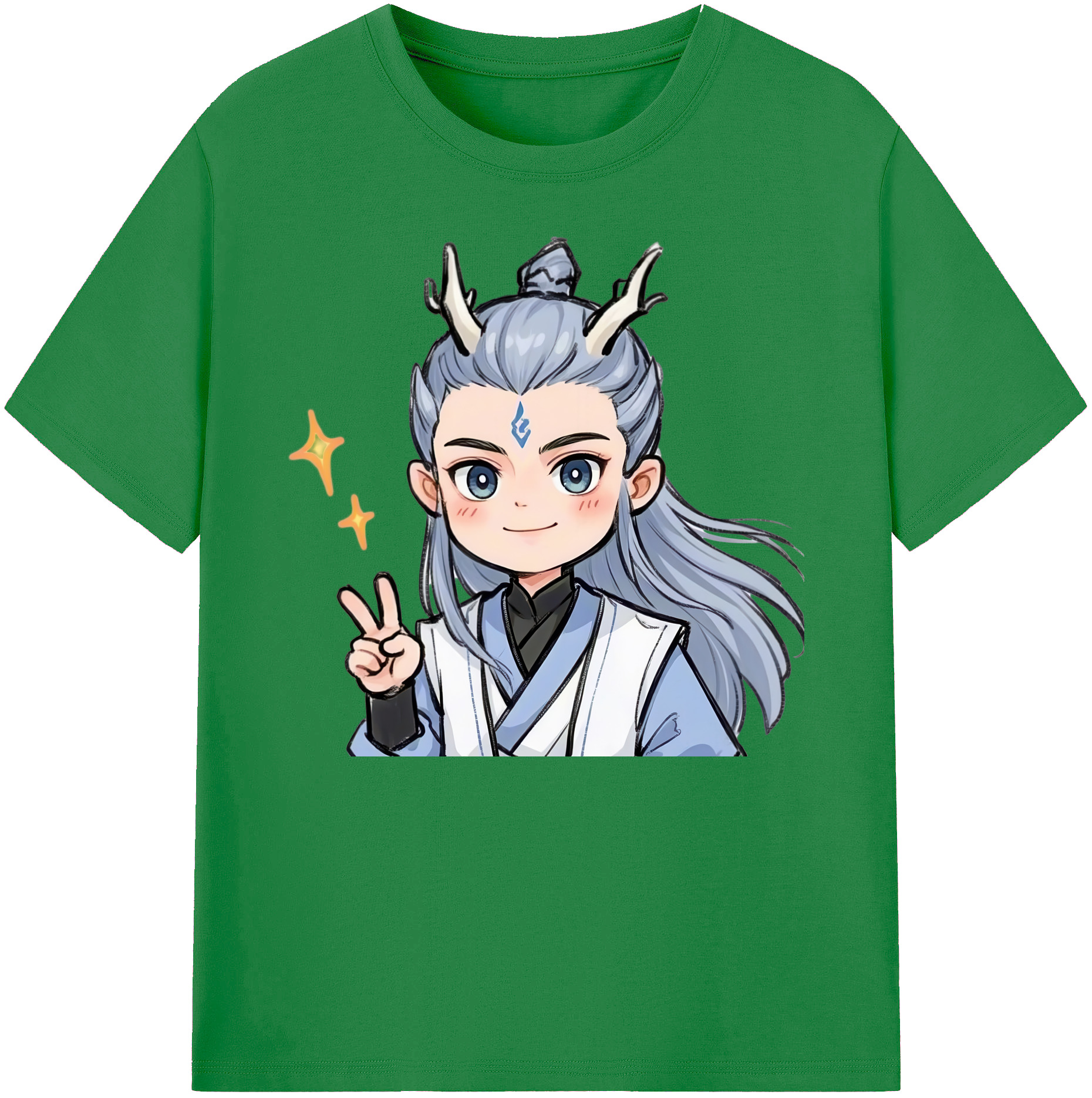 （画像用） Ne Zha 2 ナタ 魔童の大暴れ 綿100％ メンズ半袖Tシャツ｜肌触りやわらか＆通気性